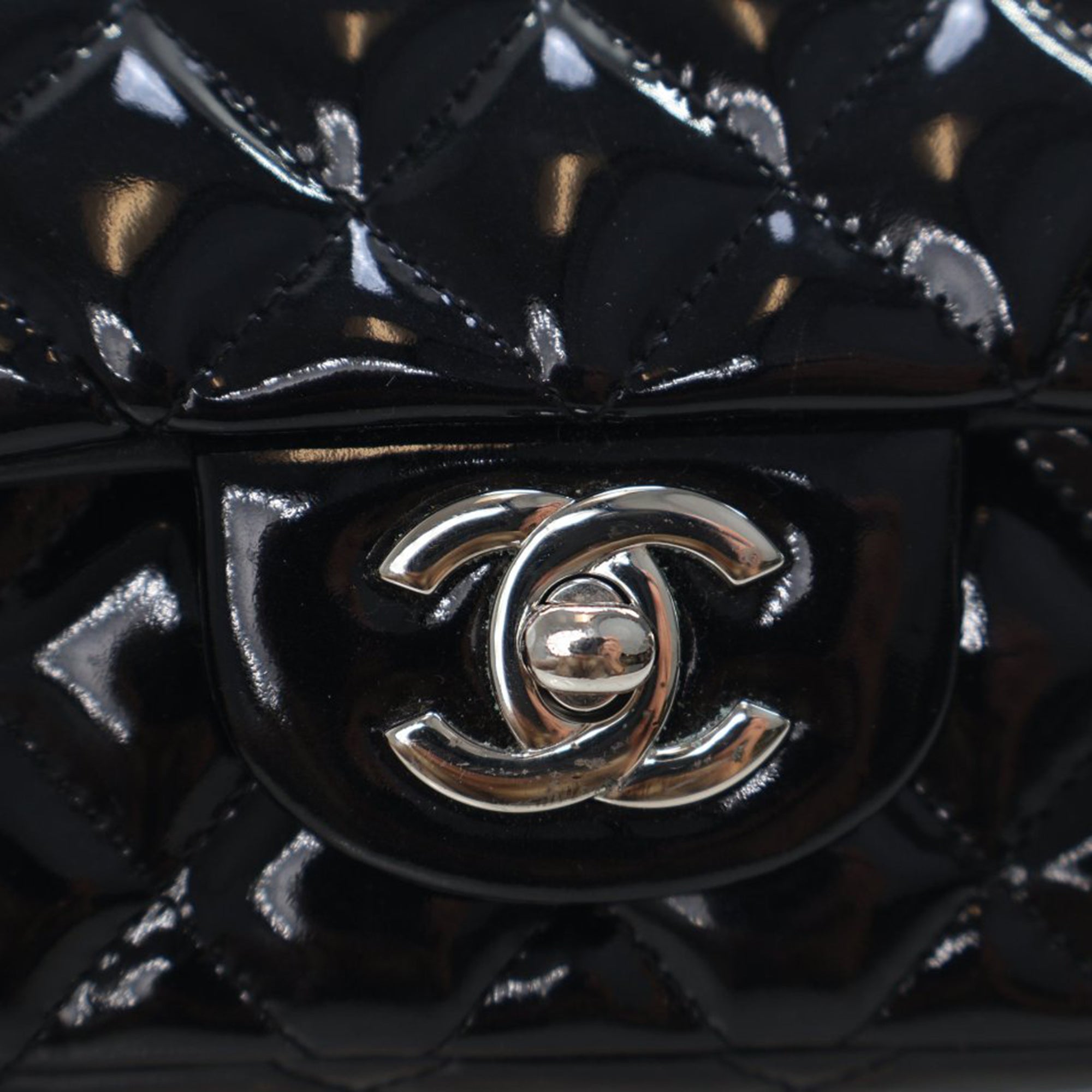 Chanel Extra Mini Rectangular Classic Patent Single Flap - image 8