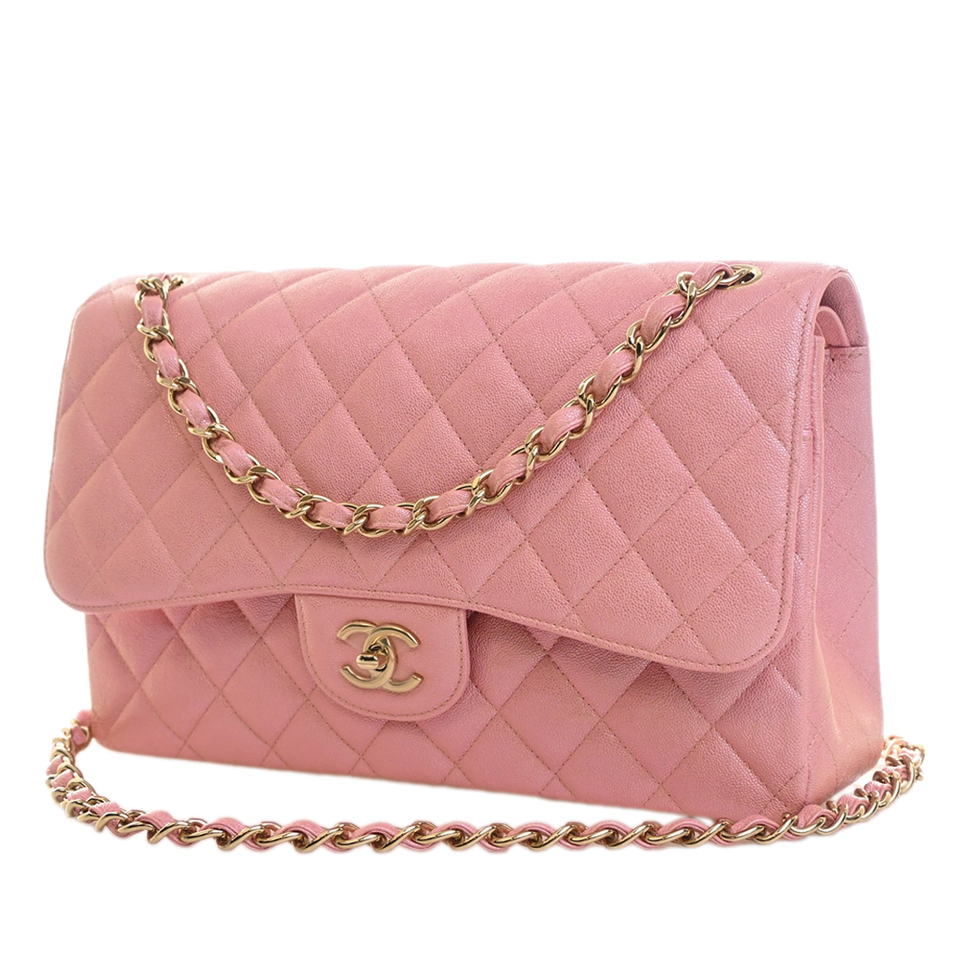 Chanel Jumbo Classic Iridescent Caviar Double Flap - image 2