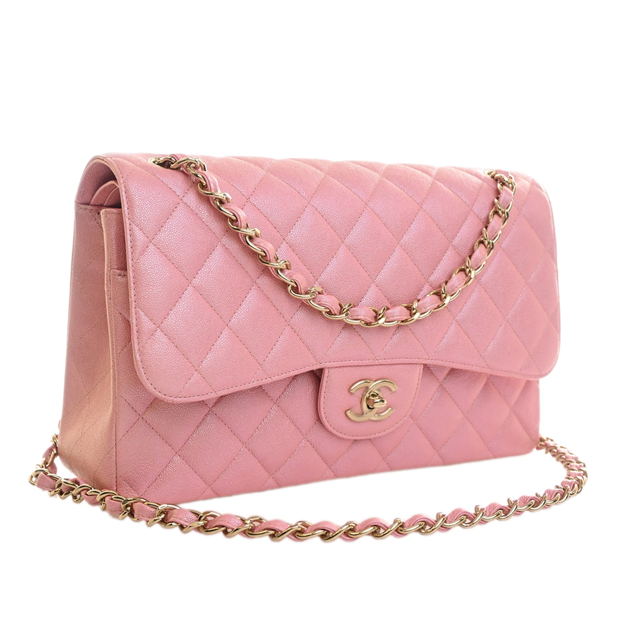 Chanel Jumbo Classic Iridescent Caviar Double Flap - image 3