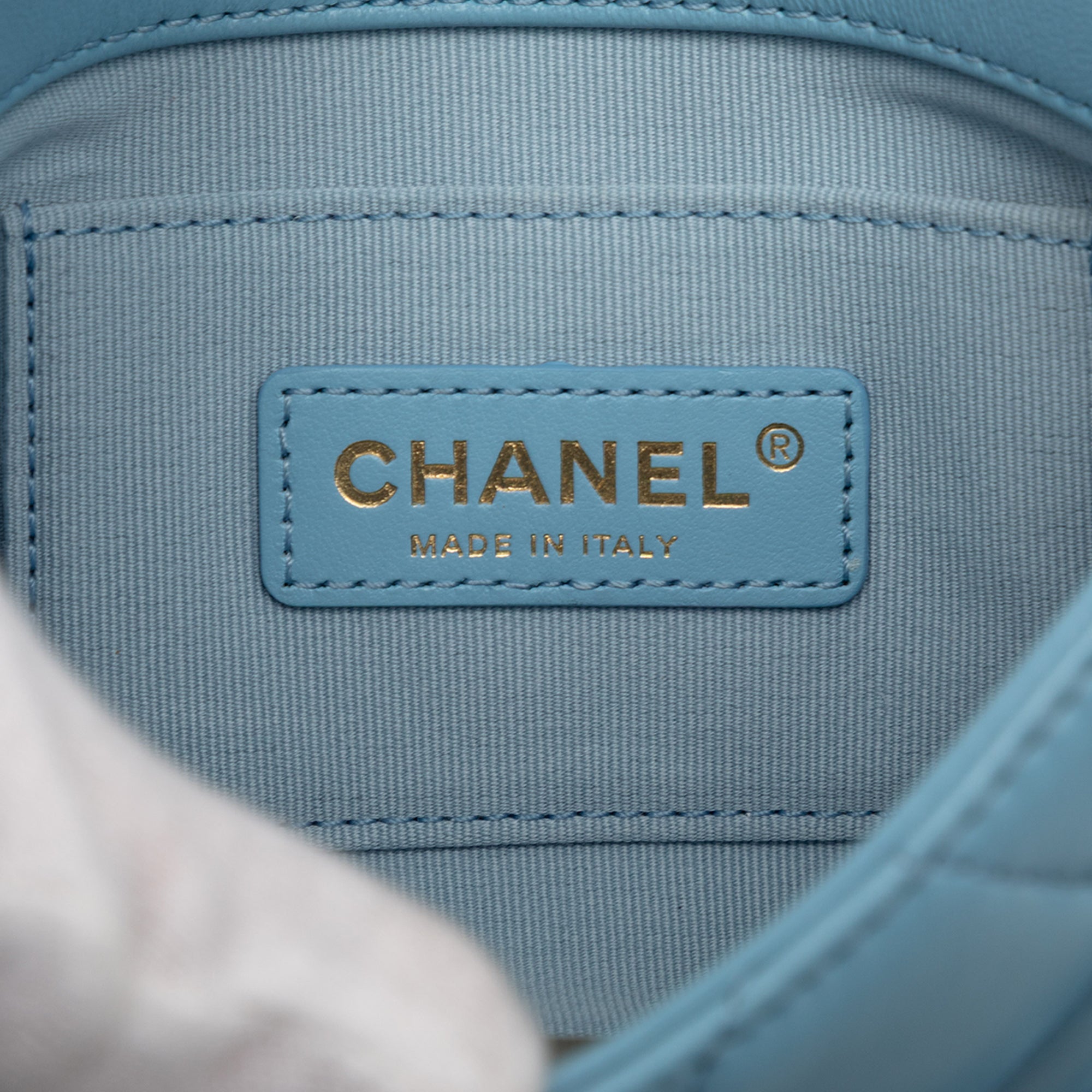 Chanel Mini Quilted Lambskin Lacquered Chain Flap - image 5
