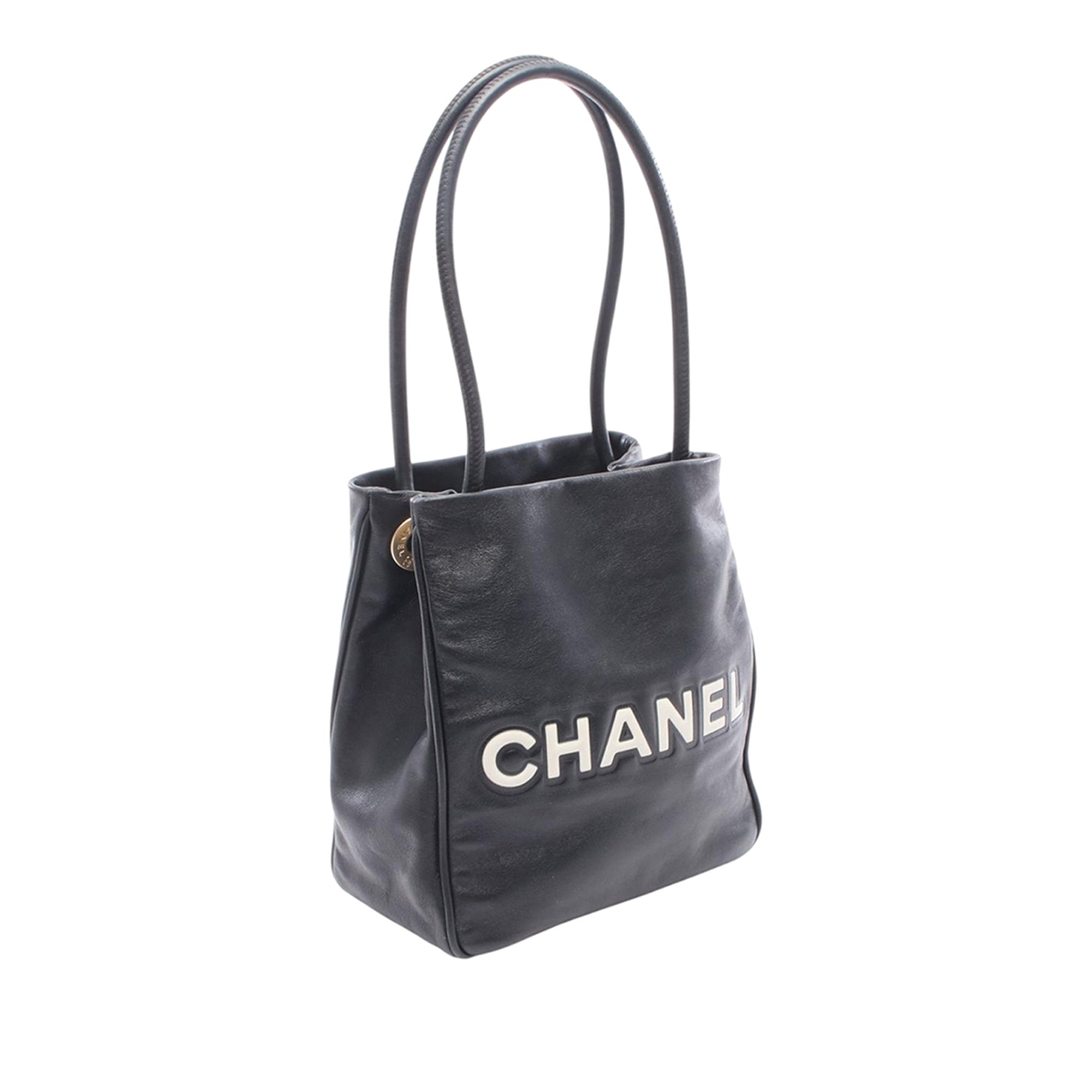 Chanel Lambskin Embossed Camellia Logo Tote - image 2
