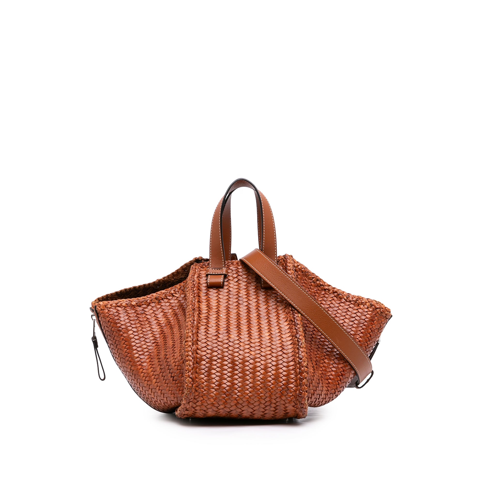 LOEWE Medium Woven Calfskin Hammock Satchel - image 1