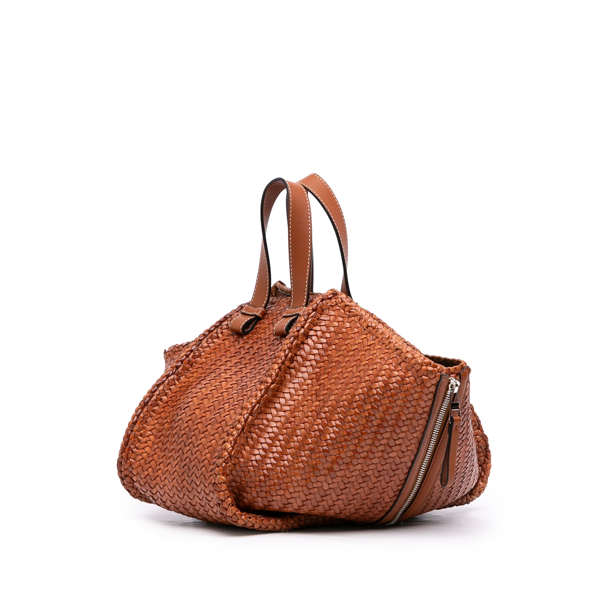 LOEWE Medium Woven Calfskin Hammock Satchel - image 2