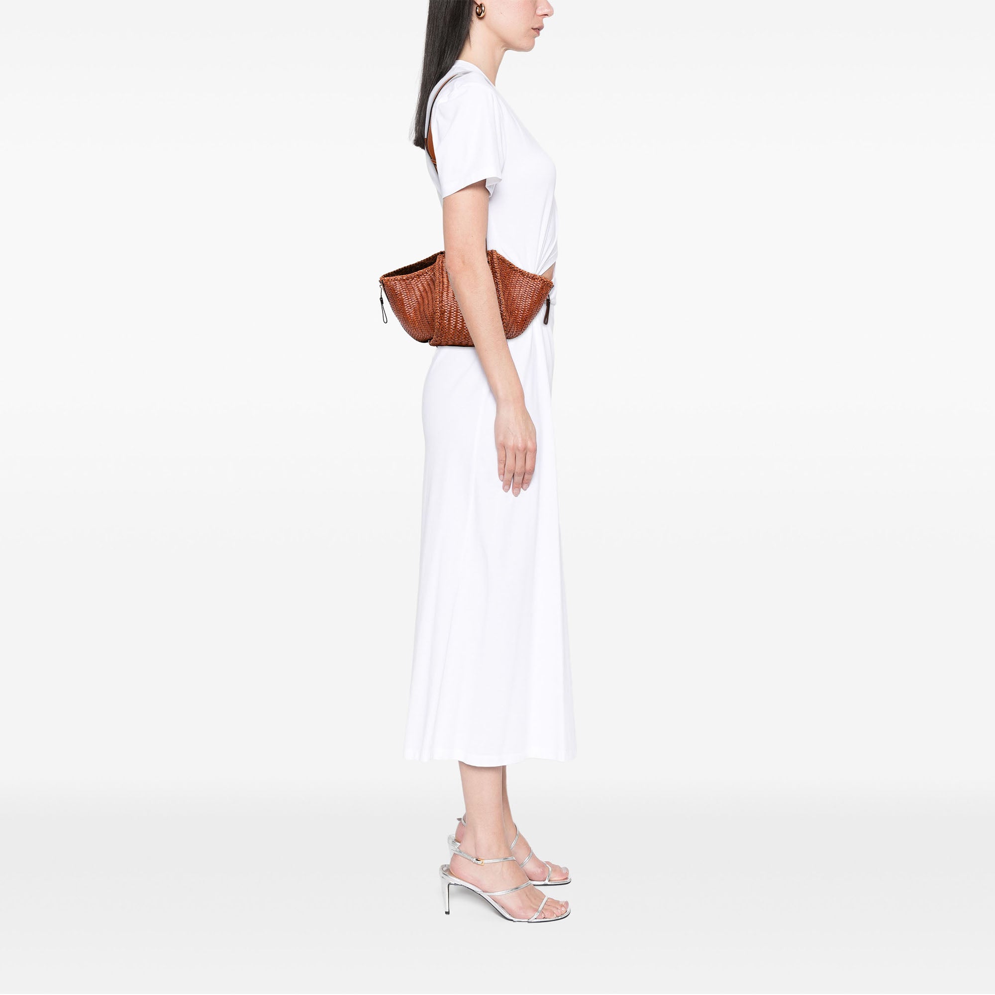 LOEWE Medium Woven Calfskin Hammock Satchel - image 6