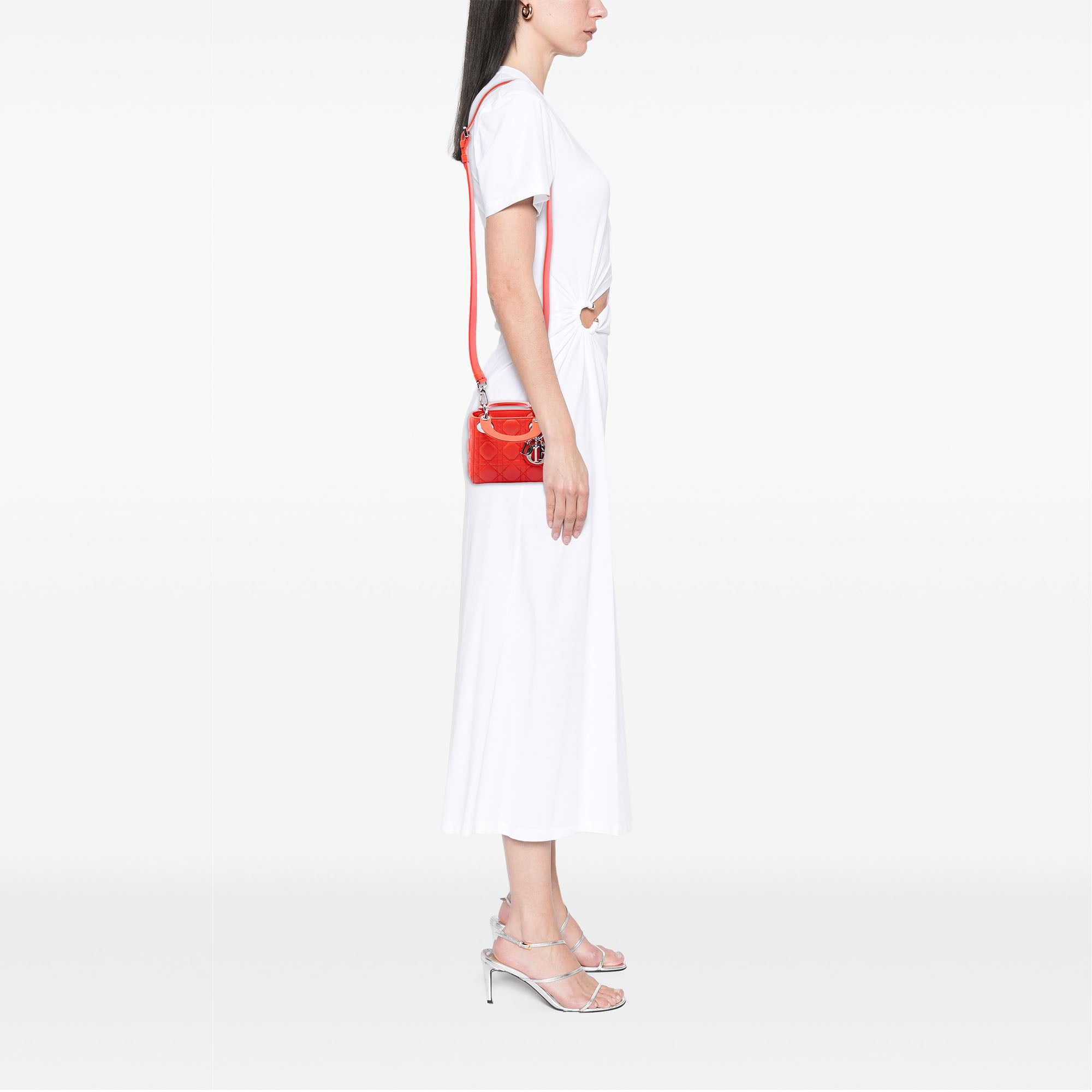 Dior Micro Lambskin Cannage Lady Dior - image 6