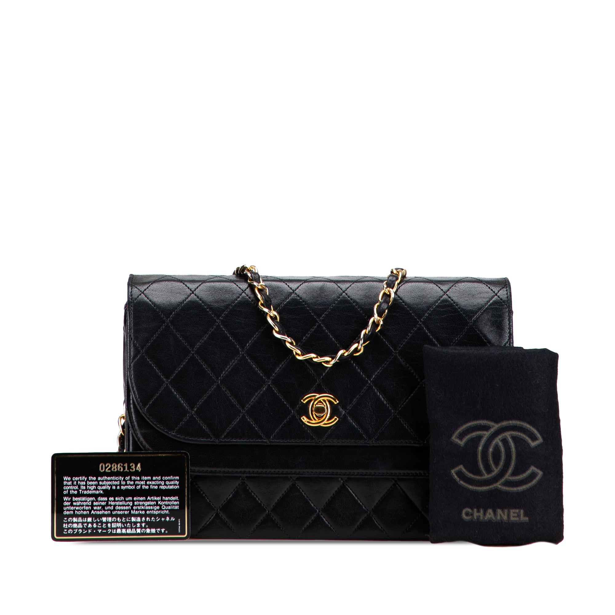 Chanel Quilted Lambskin Half Moon Double Flap - image 11