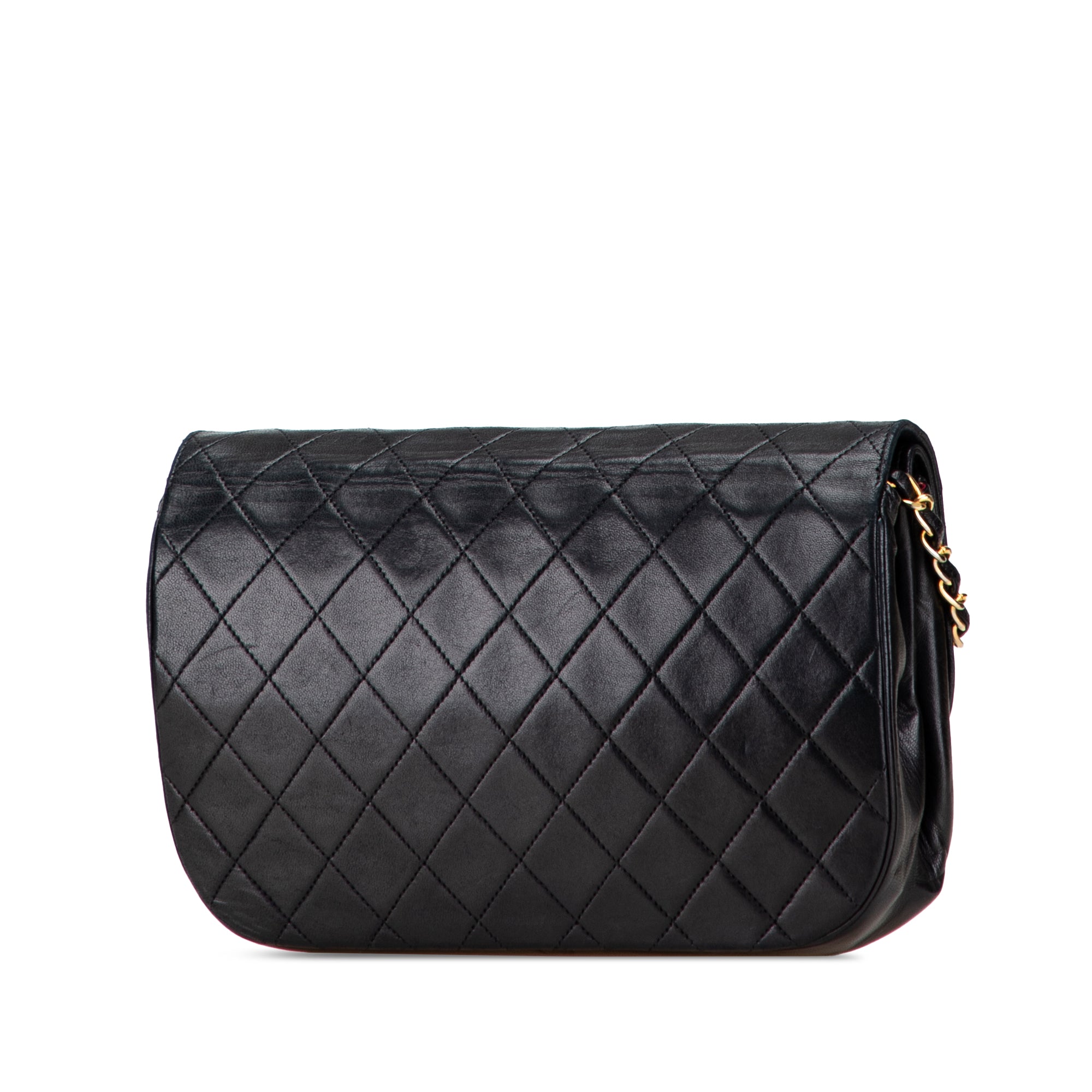 Chanel Quilted Lambskin Half Moon Double Flap - image 2