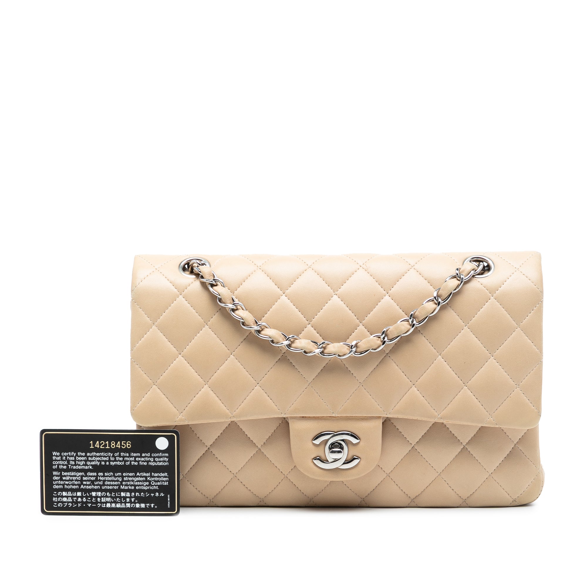 Chanel Medium Classic Lambskin Double Flap - image 8