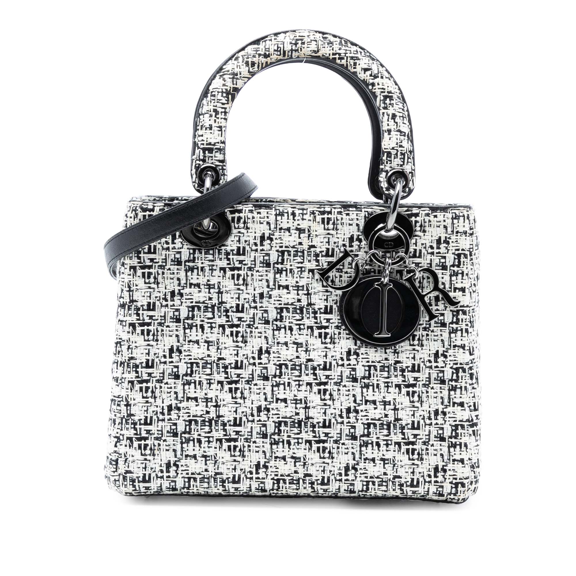 Dior Medium Tweed Lady Dior - image 1