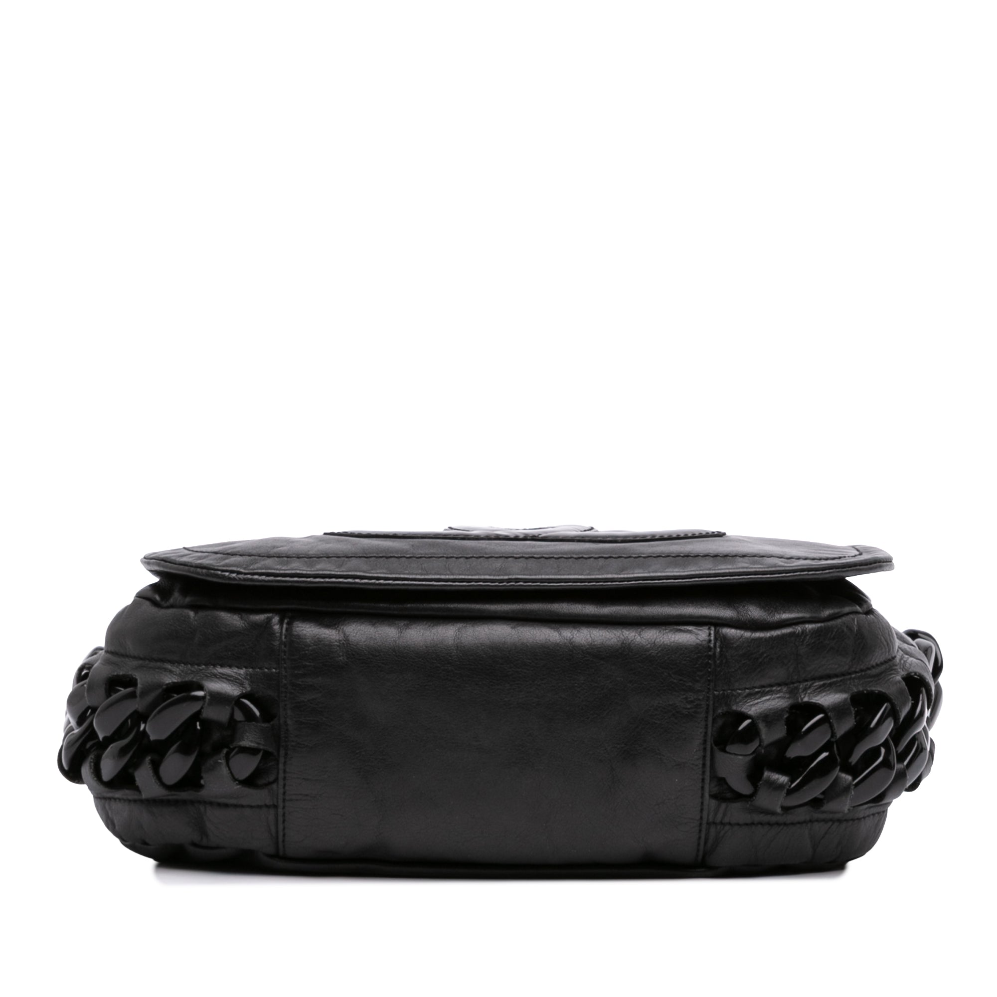 Chanel Calfskin Modern Chain Rhodoid Flap - image 3