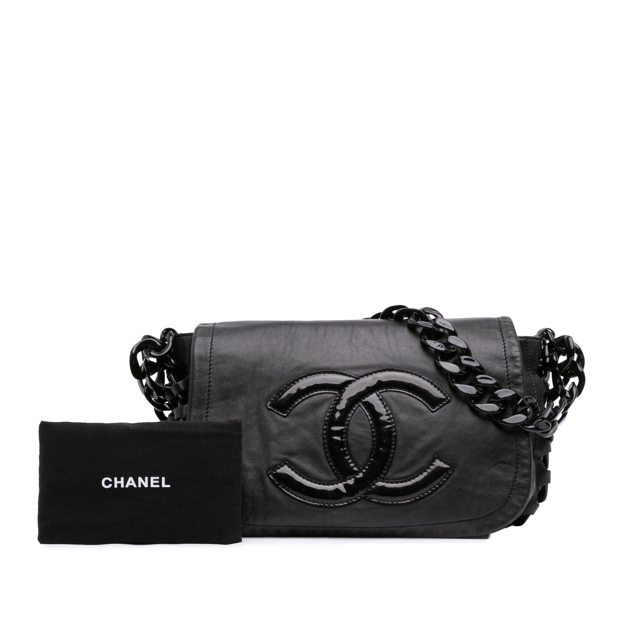 Chanel Calfskin Modern Chain Rhodoid Flap - image 7