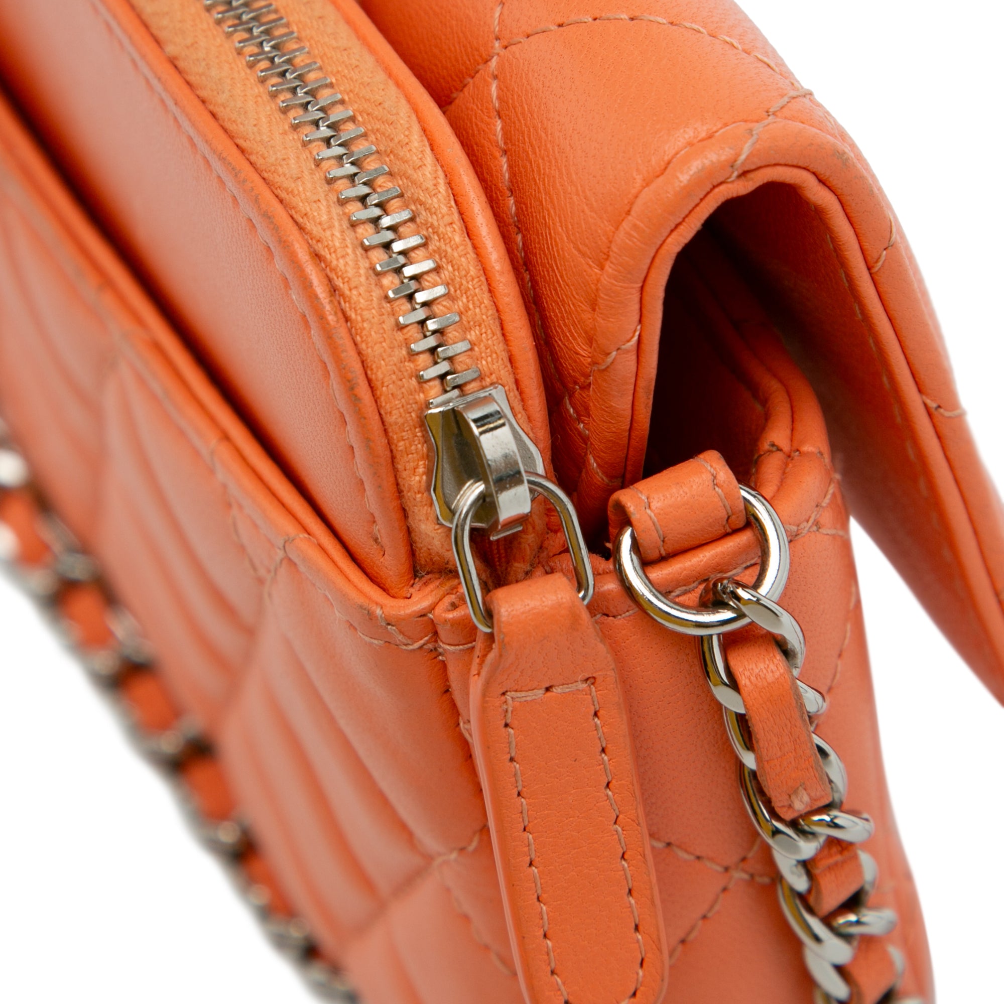 Chanel Lambskin Flap Phone Holder with Chain - image 10