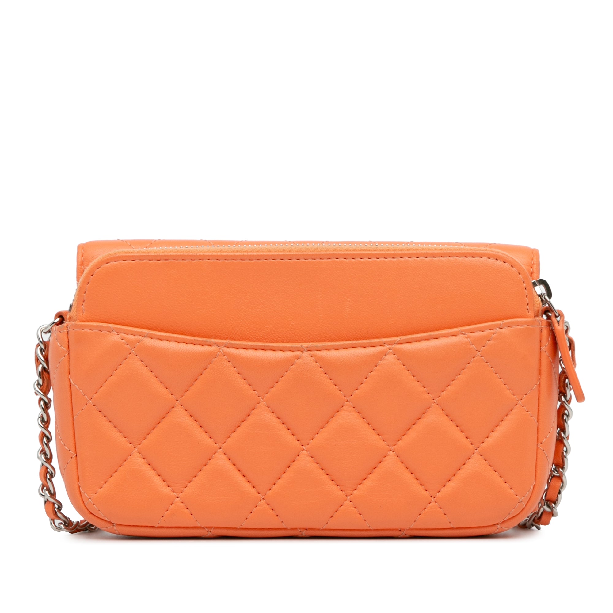 Chanel Lambskin Flap Phone Holder with Chain - image 3