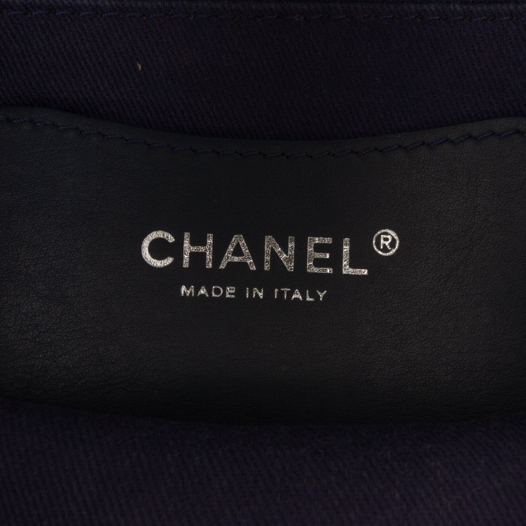 Chanel Medium Embroidered Denim Camellia Flap - image 5