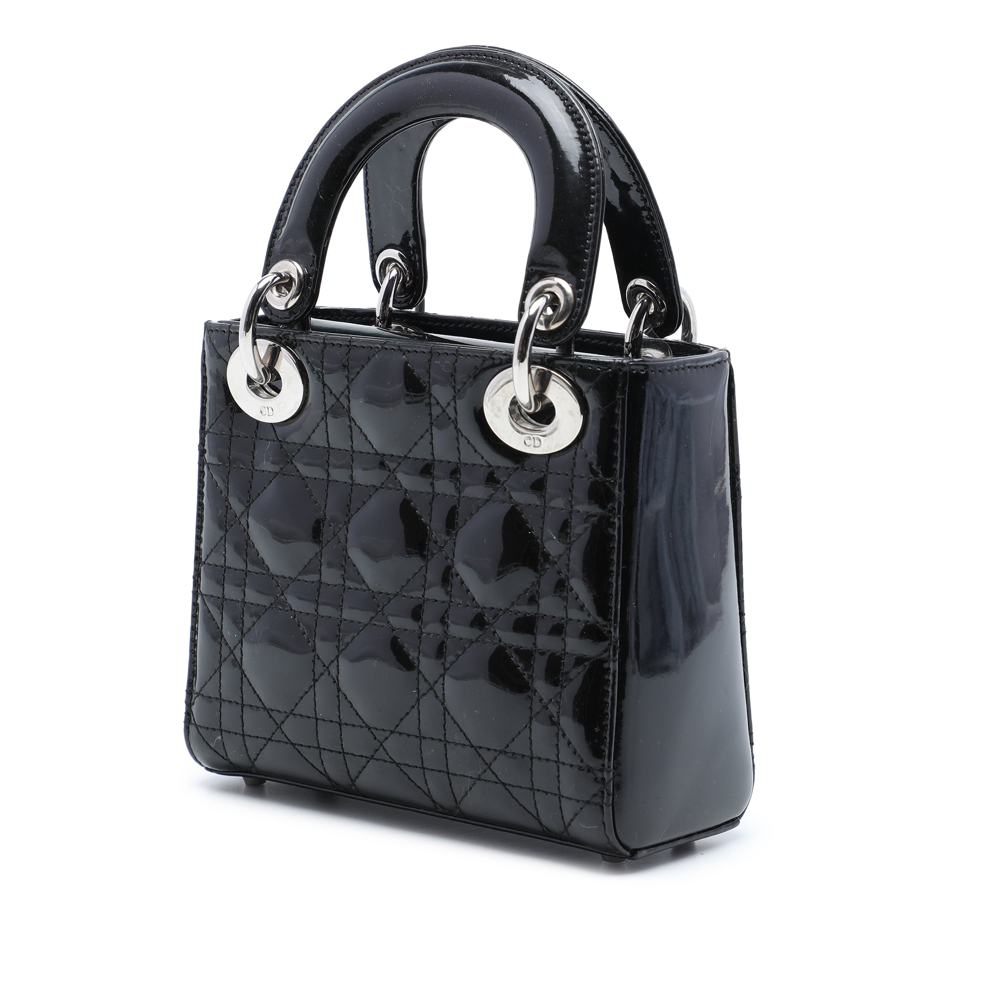 Dior Mini Patent Cannage Lady Dior - image 2