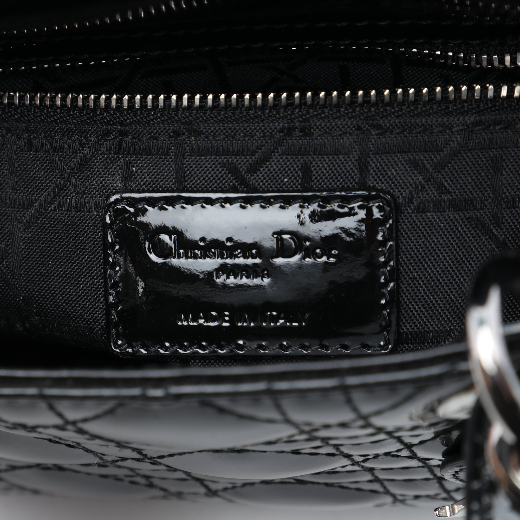 Dior Mini Patent Cannage Lady Dior - image 5