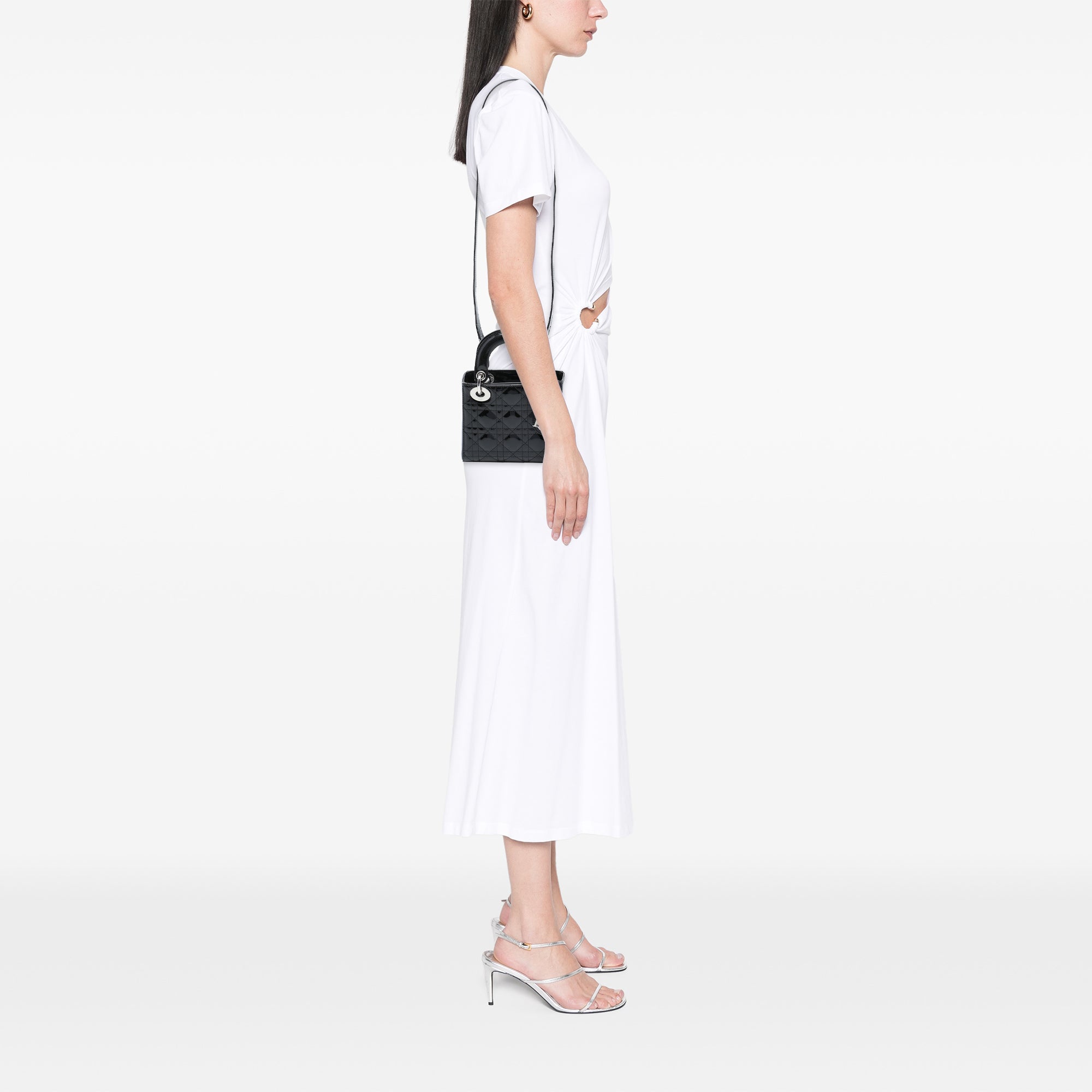 Dior Mini Patent Cannage Lady Dior - image 6