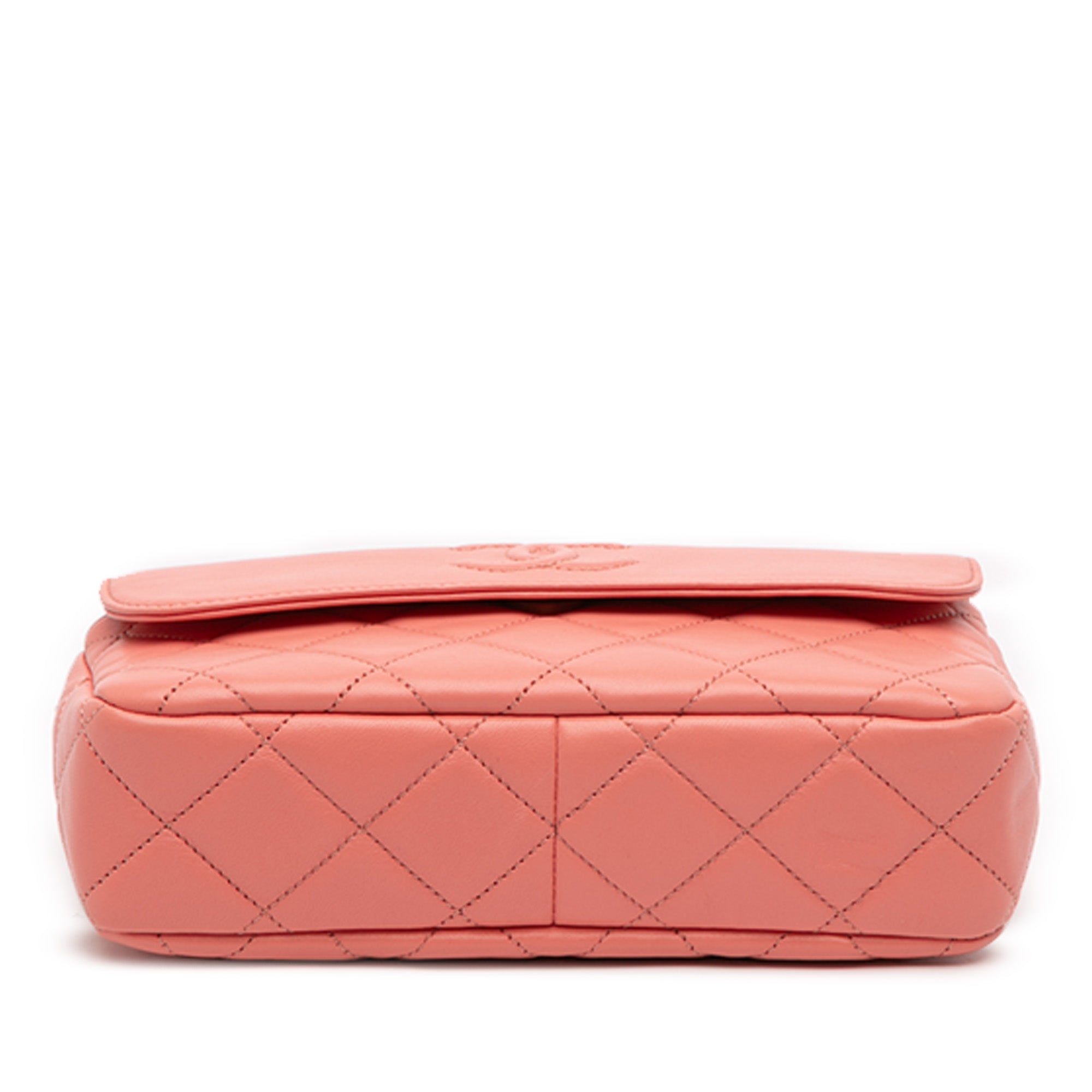 Chanel Small CC Quilted Lambskin Tassel Camera Bag - image 3