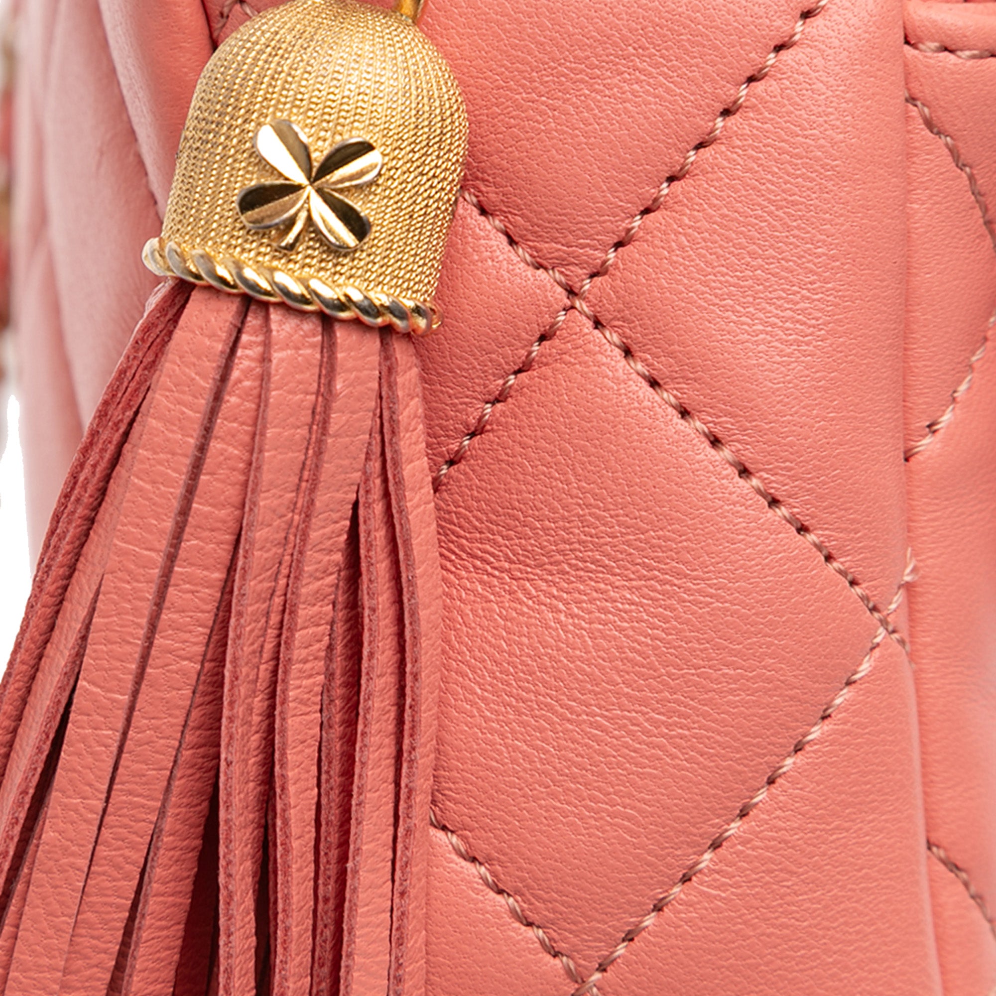 Chanel Small CC Quilted Lambskin Tassel Camera Bag - image 7