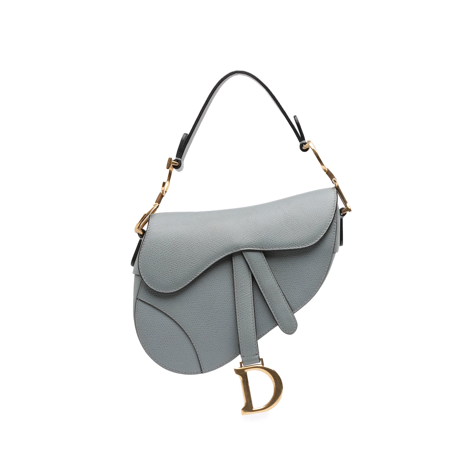 Dior Mini Grained Calfskin Saddle Bag - image 1