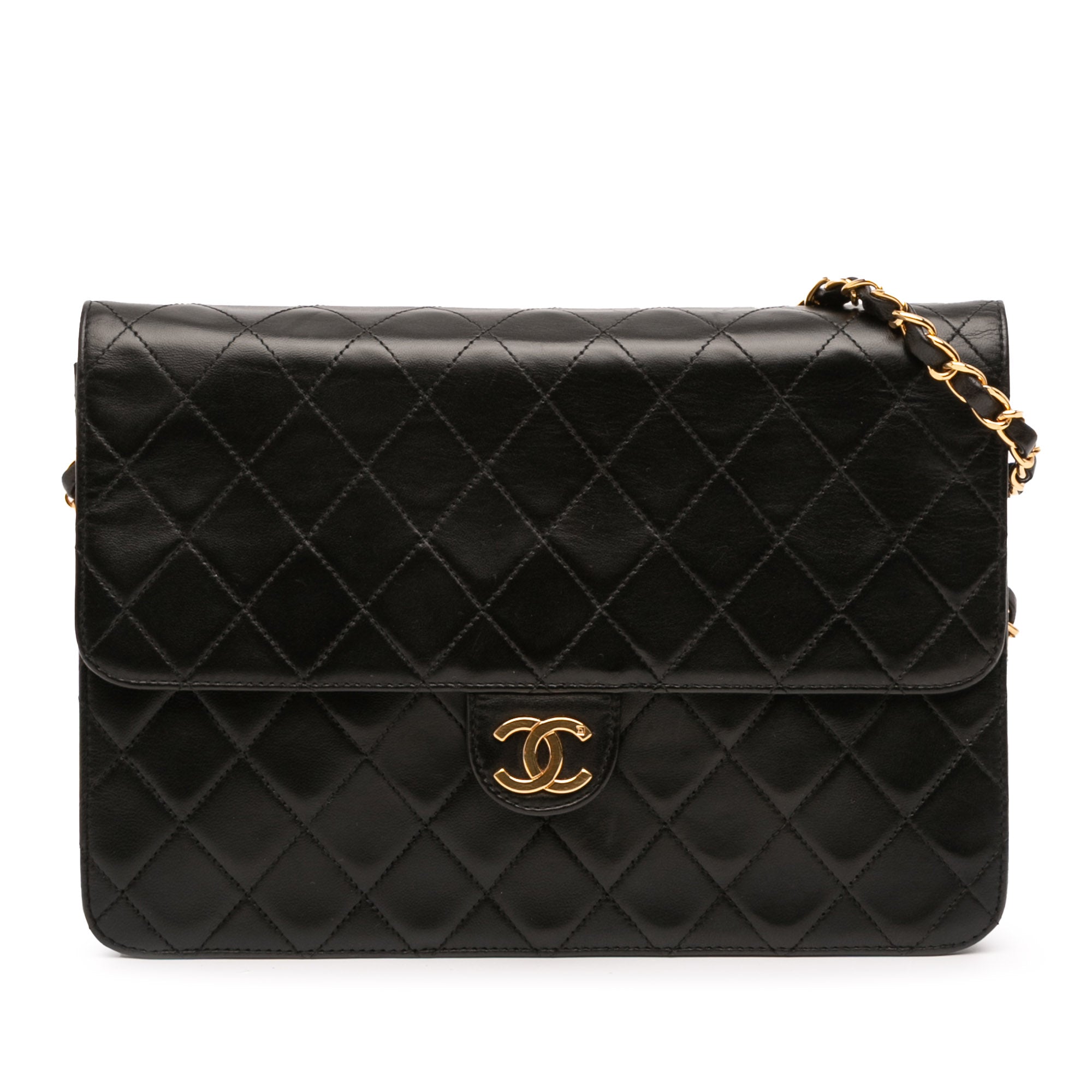 Chanel Medium CC Quilted Lambskin Single Flap - image 1