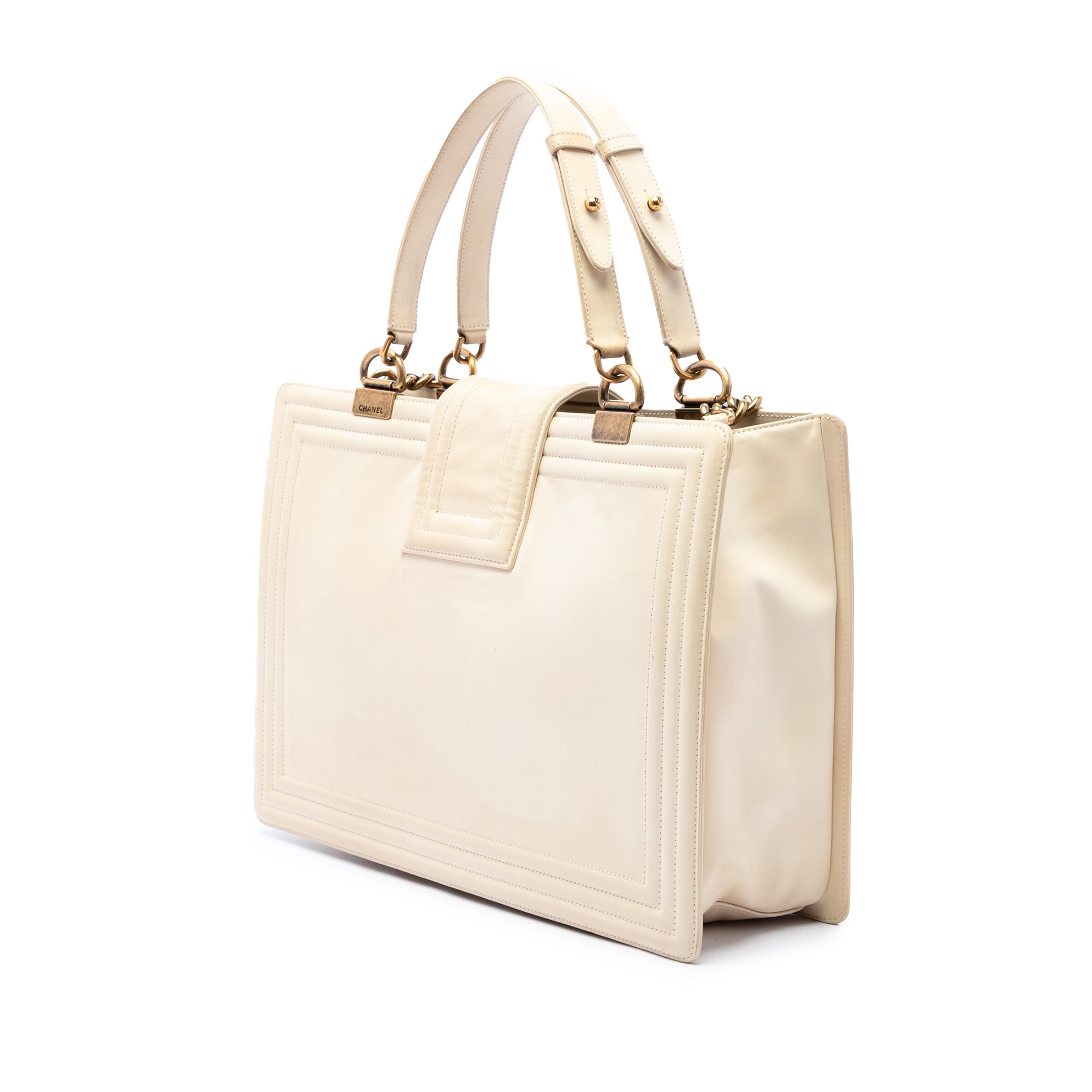 Chanel Calfskin Boy Reverso Shopping Tote - image 2