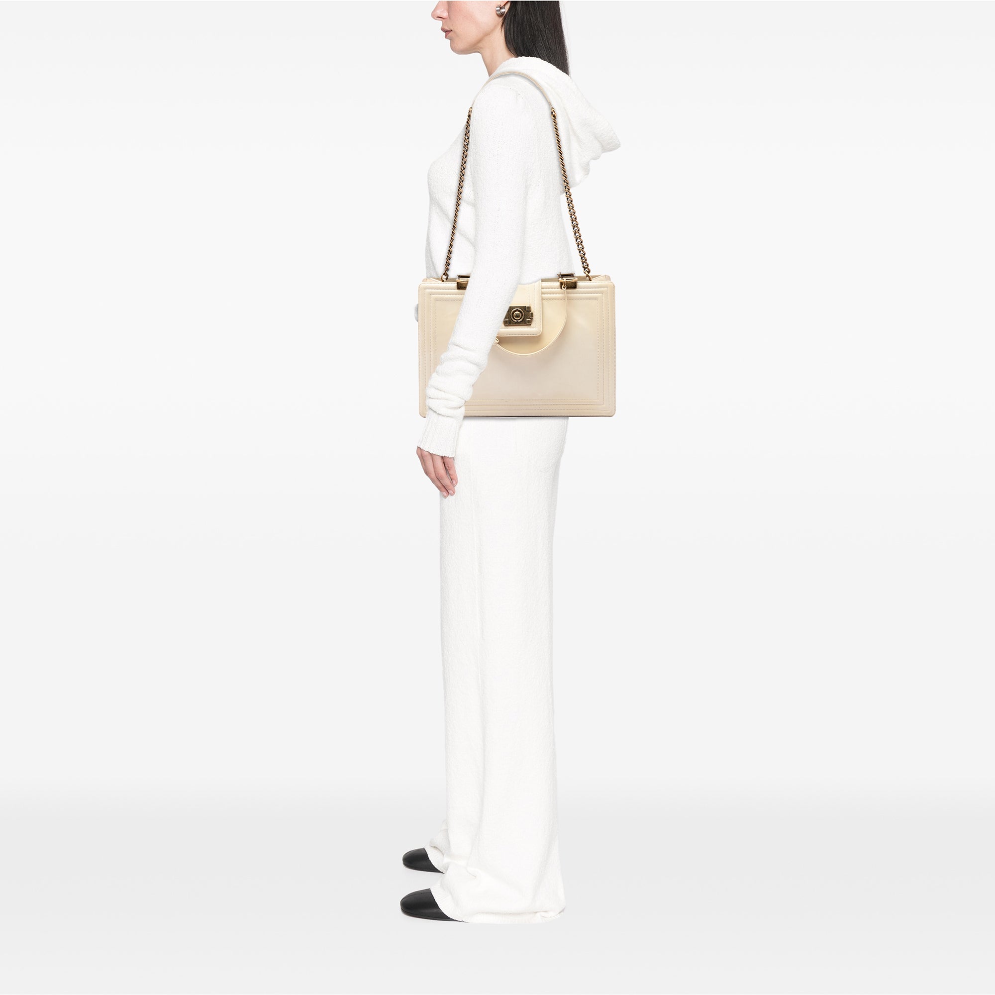 Chanel Calfskin Boy Reverso Shopping Tote - image 6