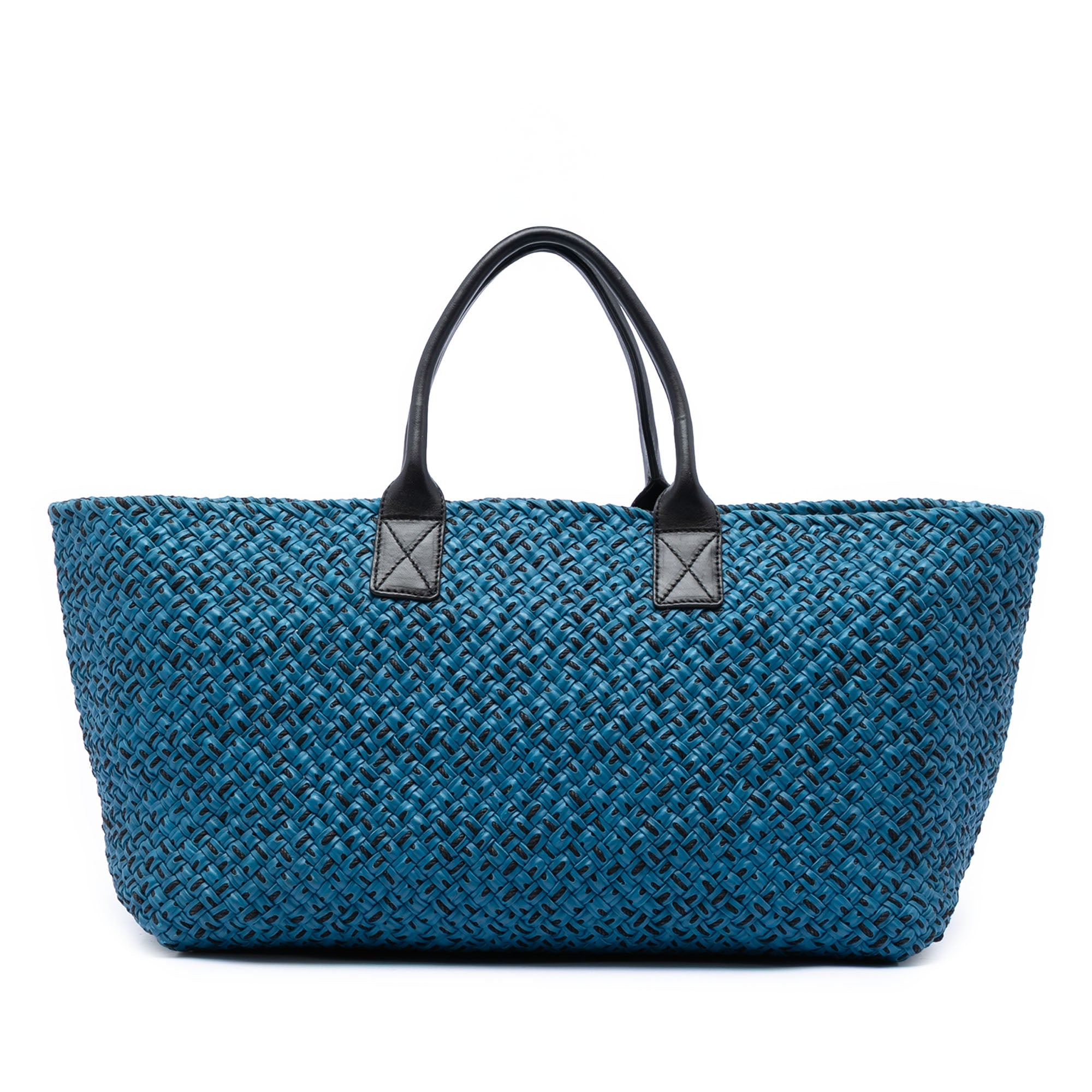 Bottega Veneta Large Lambskin Intreccio Cabat Tote - image 1