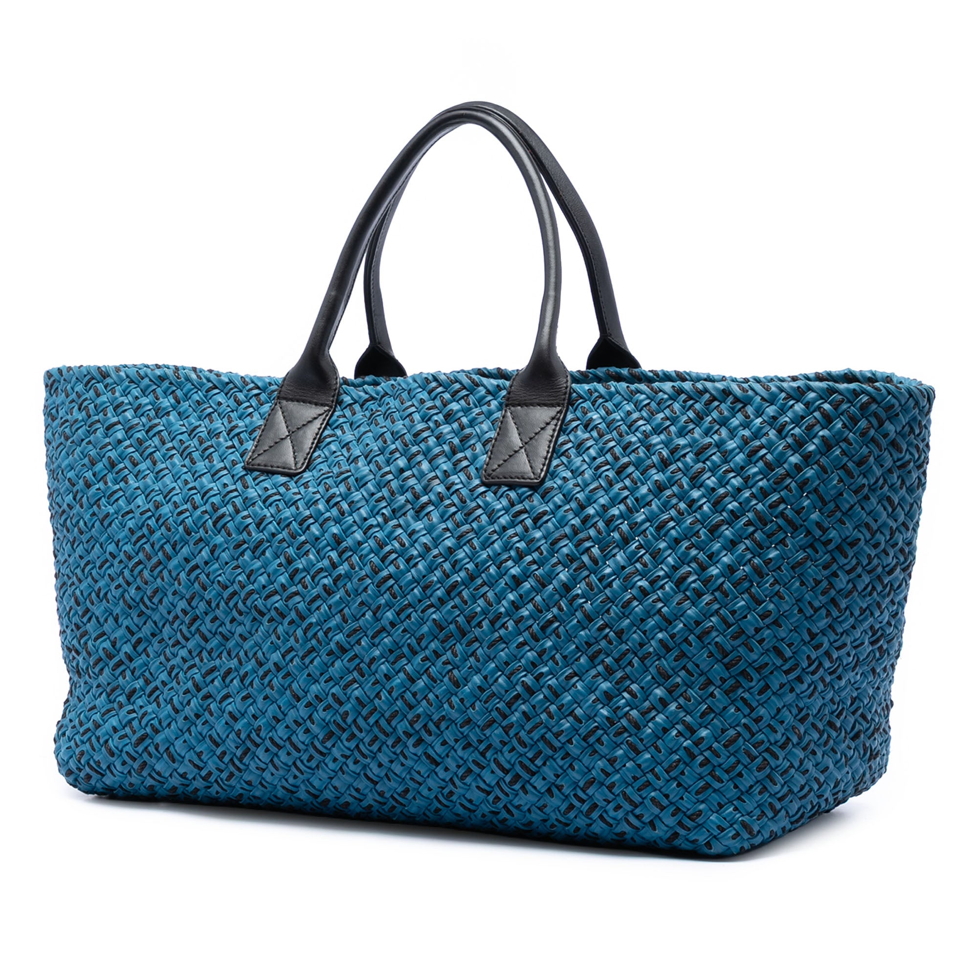 Bottega Veneta Large Lambskin Intreccio Cabat Tote - image 2