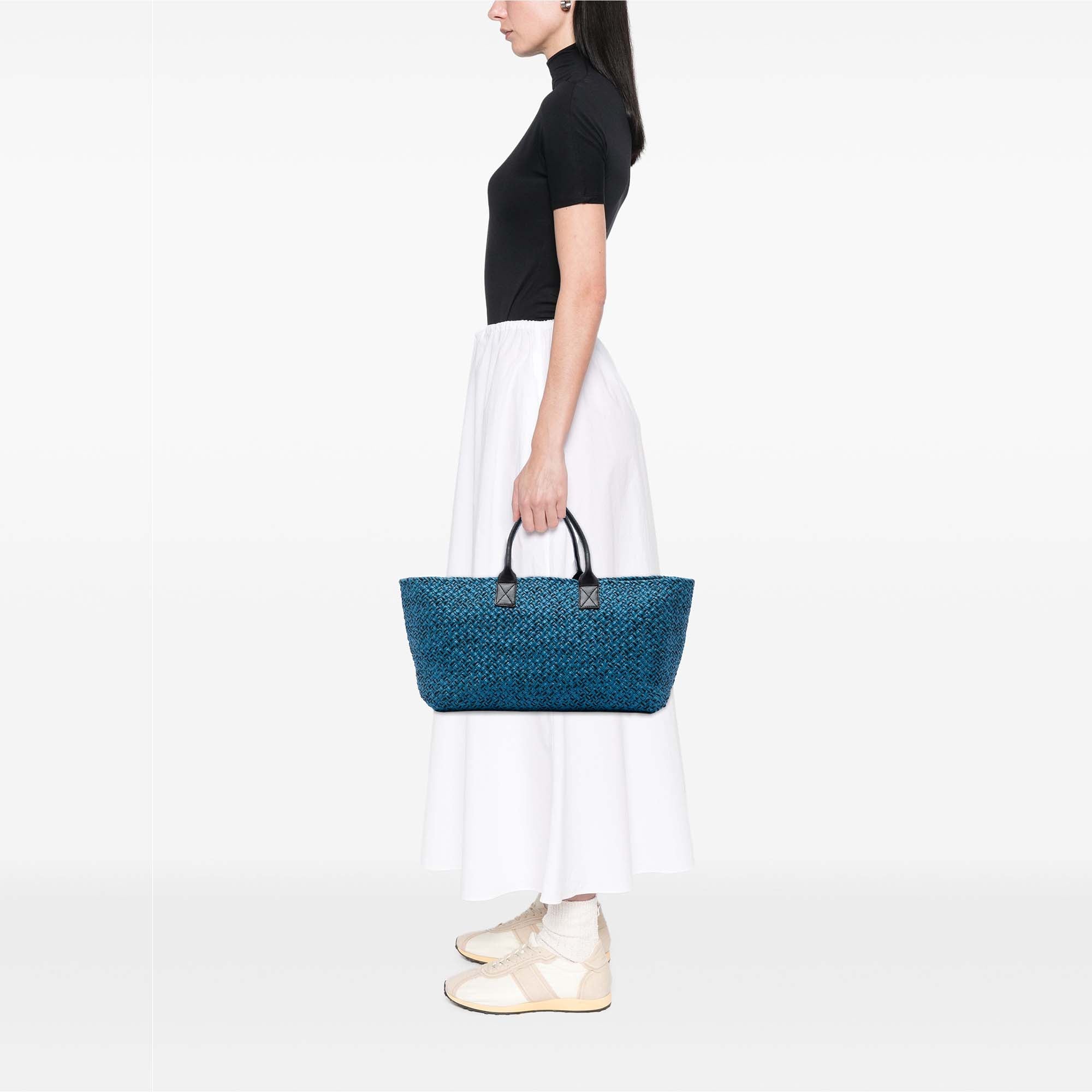 Bottega Veneta Large Lambskin Intreccio Cabat Tote - image 6