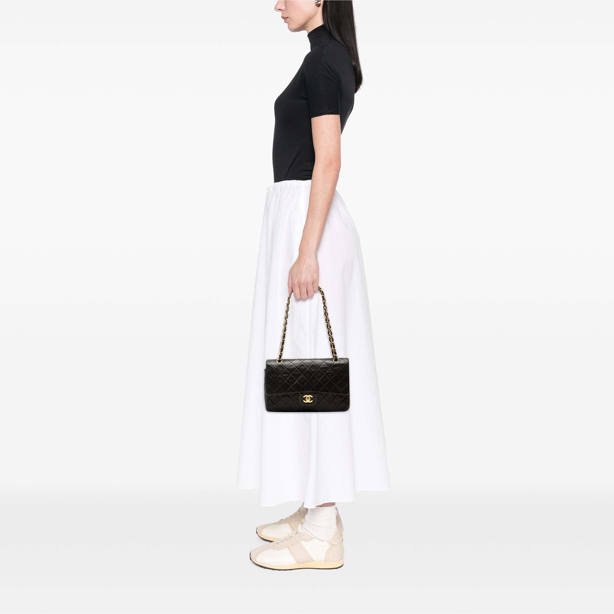 Chanel Medium Classic Lambskin Double Flap - image 7