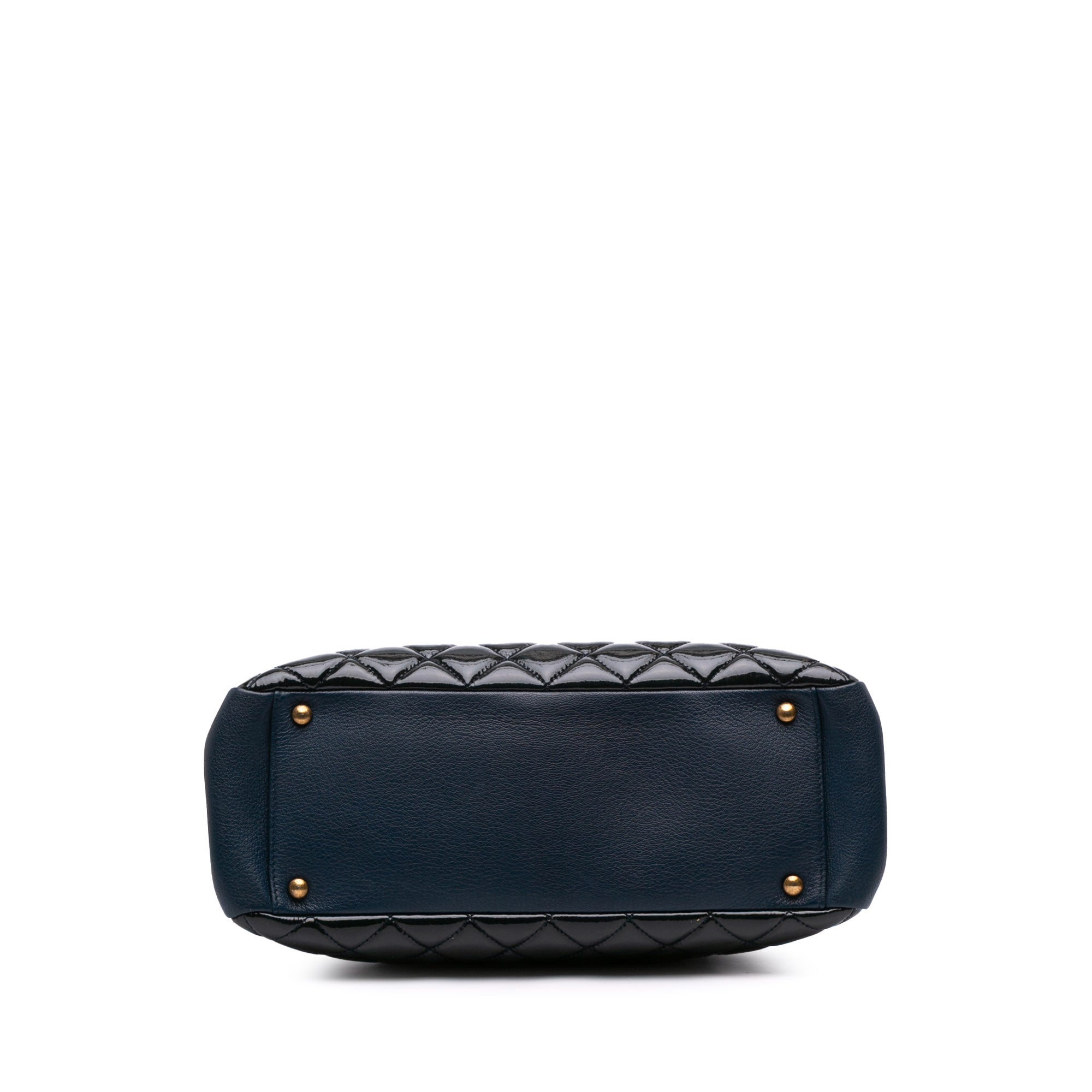 Chanel Paris Salzburg Patent and Goatskin CC Eyelet Tote - image 3