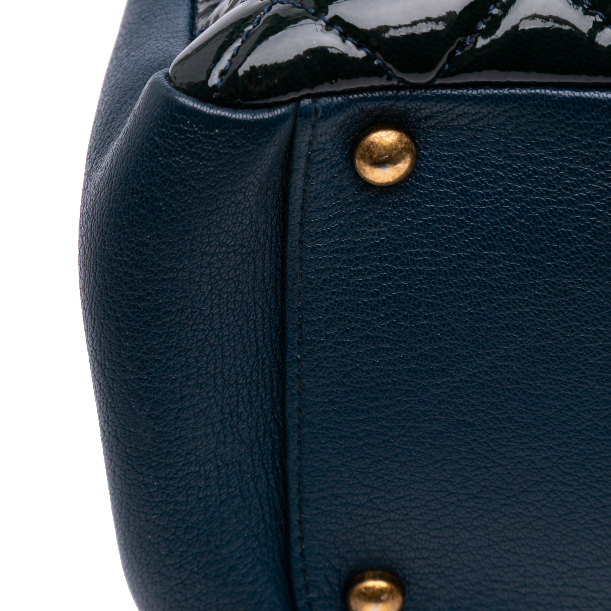 Chanel Paris Salzburg Patent and Goatskin CC Eyelet Tote - image 9