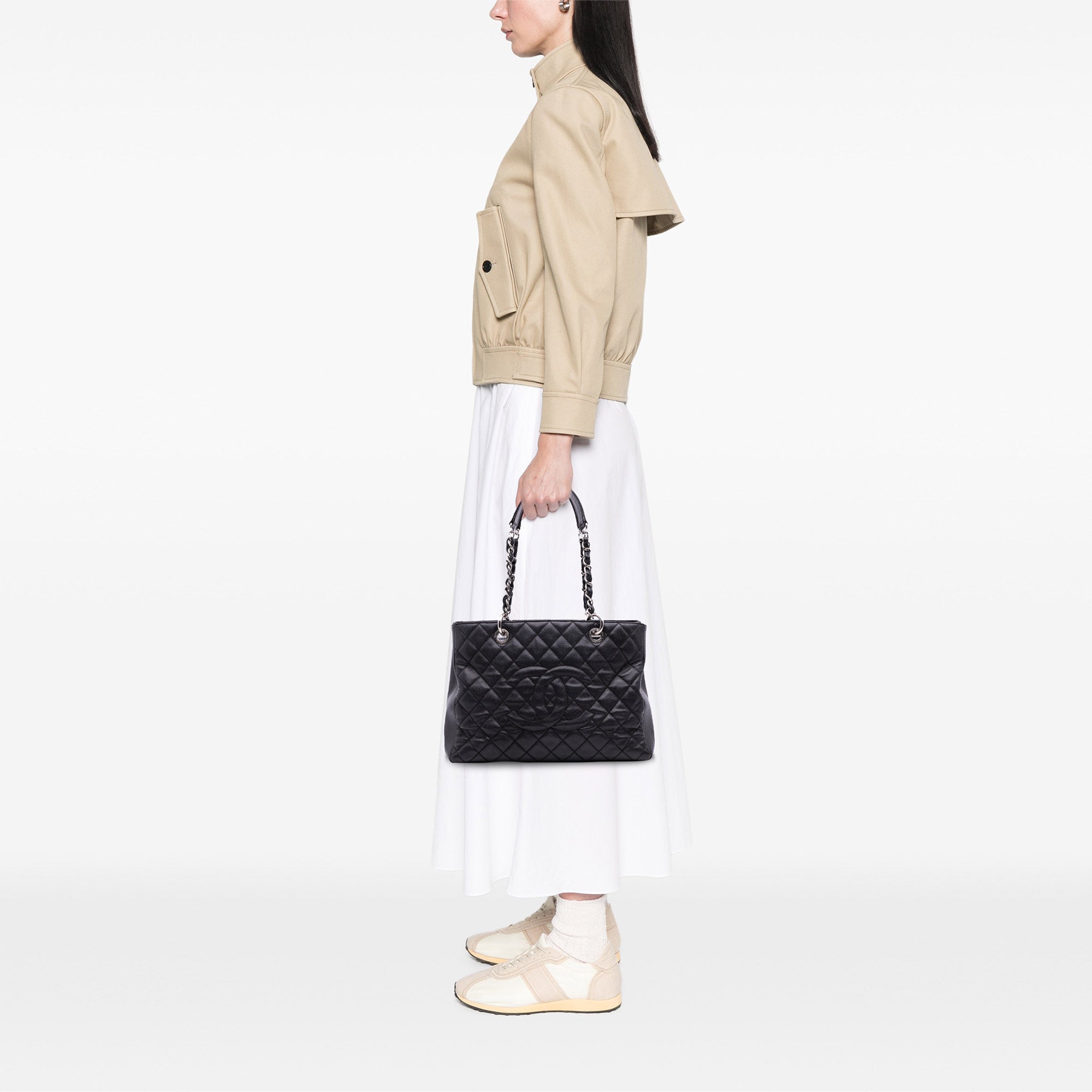 Chanel Caviar Grand Shopping Tote - image 13