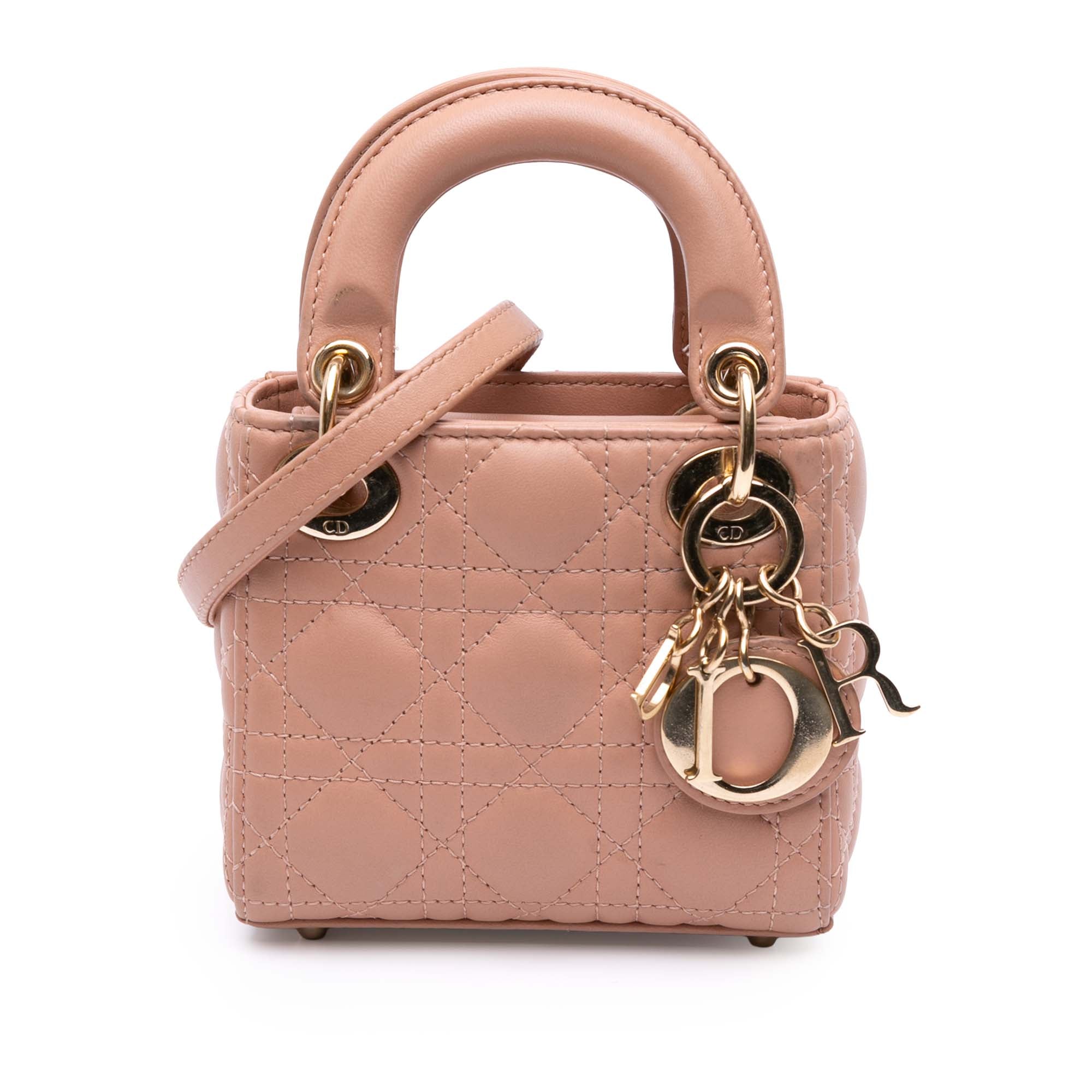 Dior Micro Lambskin Cannage Lady Dior - image 1