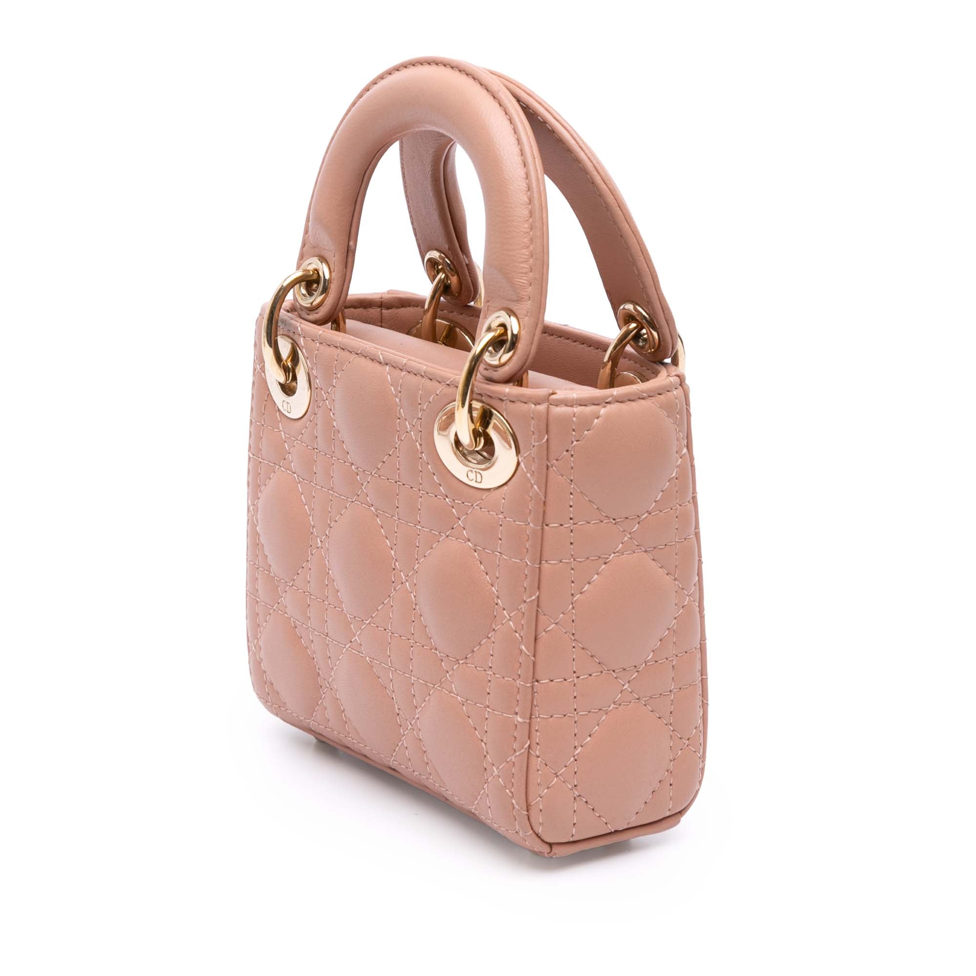 Dior Micro Lambskin Cannage Lady Dior - image 2