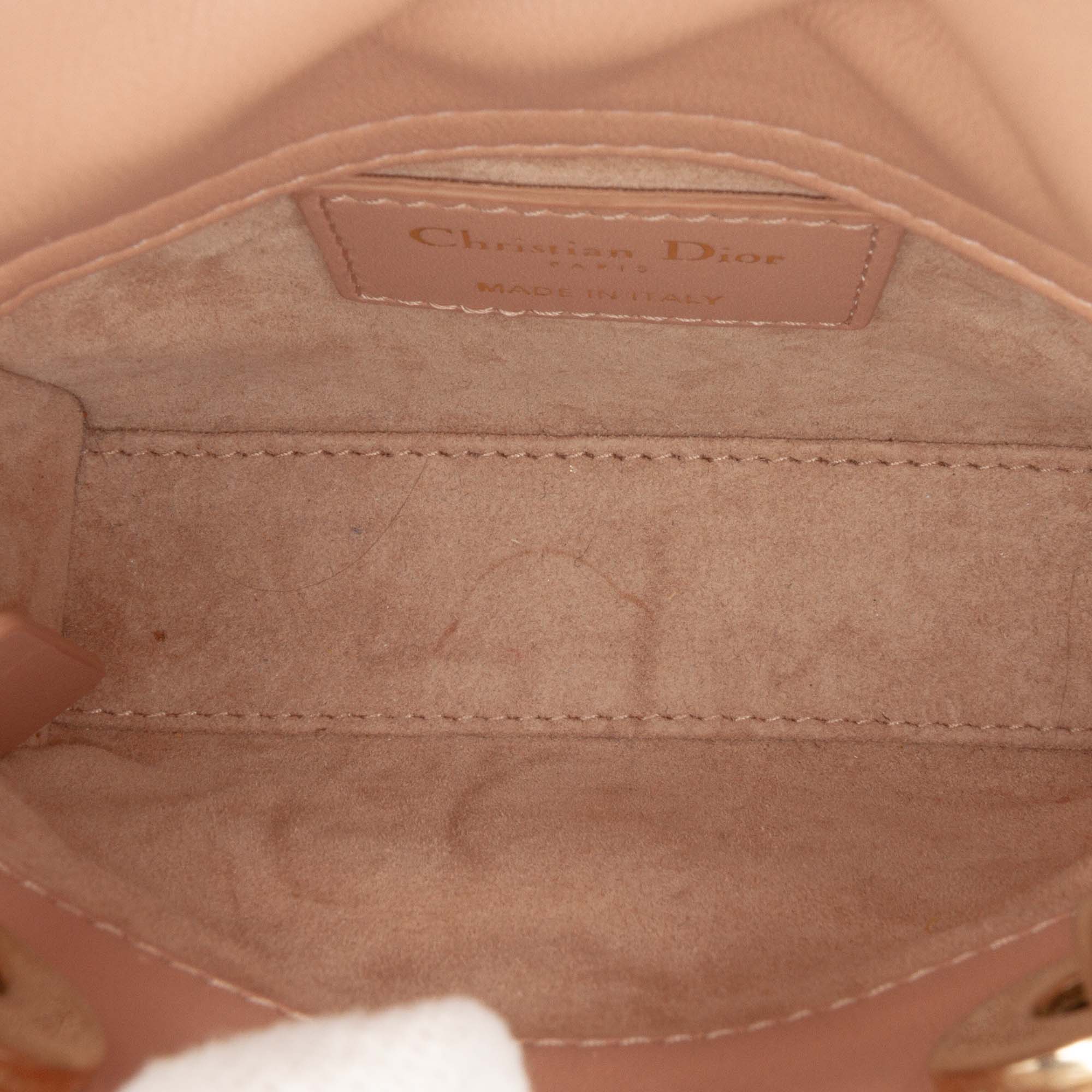 Dior Micro Lambskin Cannage Lady Dior - image 4
