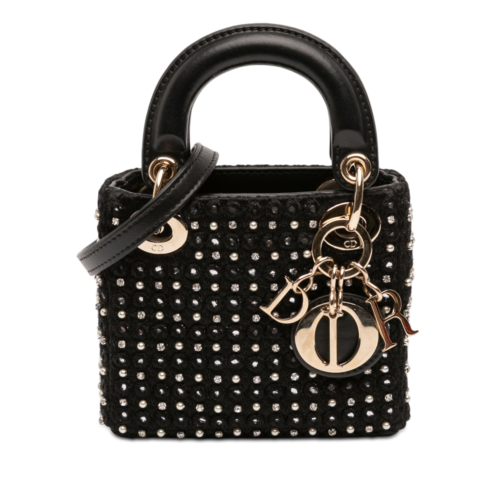 Dior Micro Satin Crystal Embellished Lady Dior - image 1