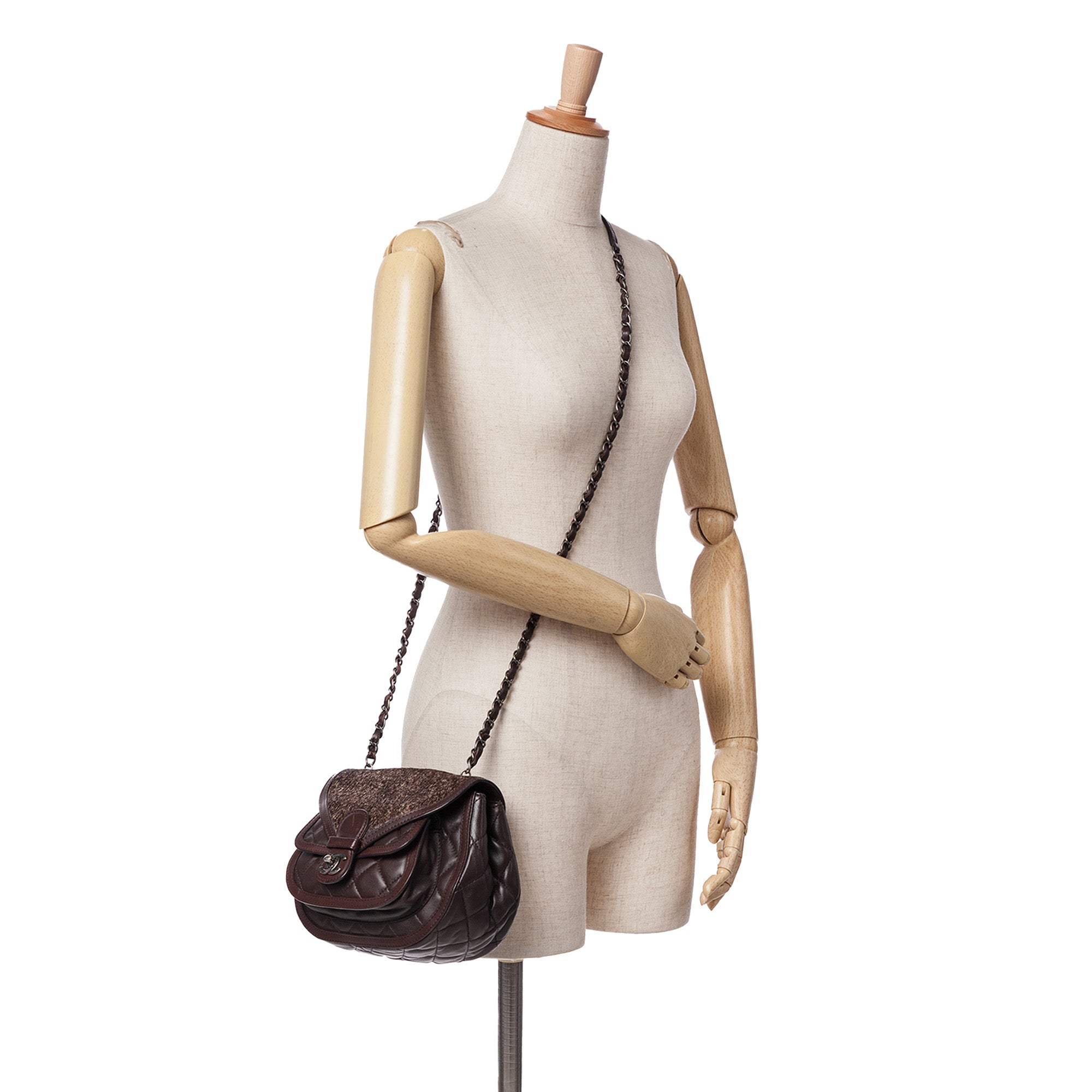 Chanel Paris-Salzburg Quilted Lambskin and Pony Hair Saddle Crossbody - image 14