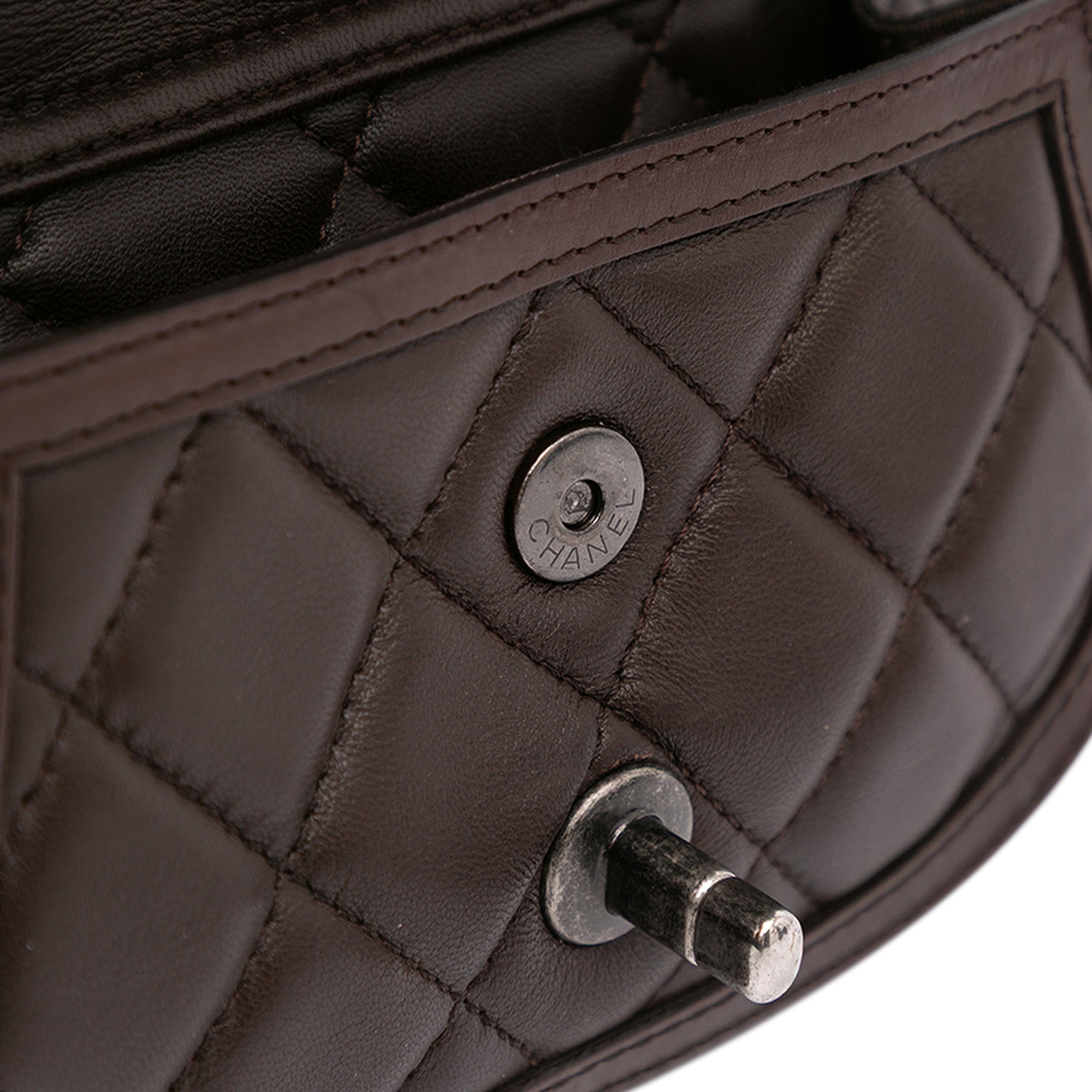 Chanel Paris-Salzburg Quilted Lambskin and Pony Hair Saddle Crossbody - image 9
