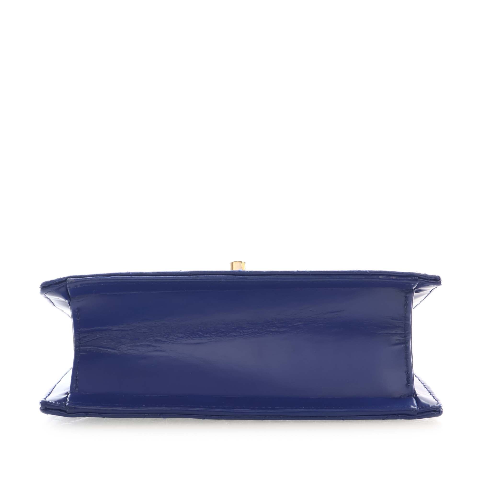Chanel CC Quilted Patent Square Flap - image 5