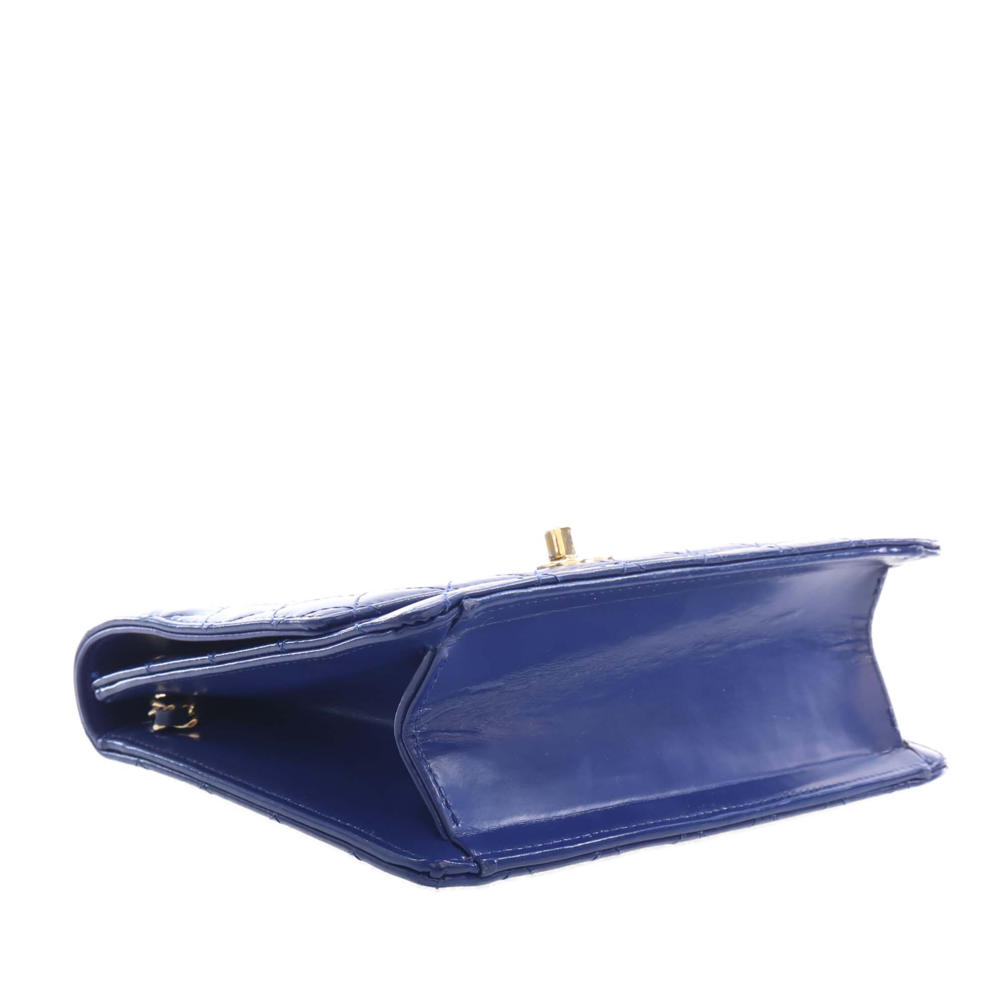 Chanel CC Quilted Patent Square Flap - image 6