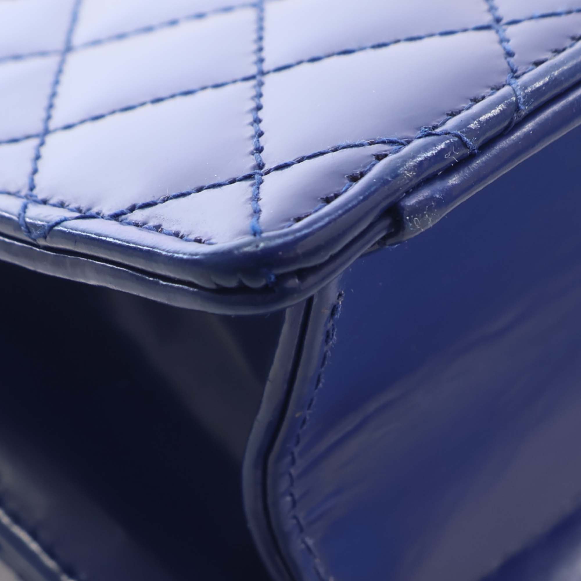 Chanel CC Quilted Patent Square Flap - image 9