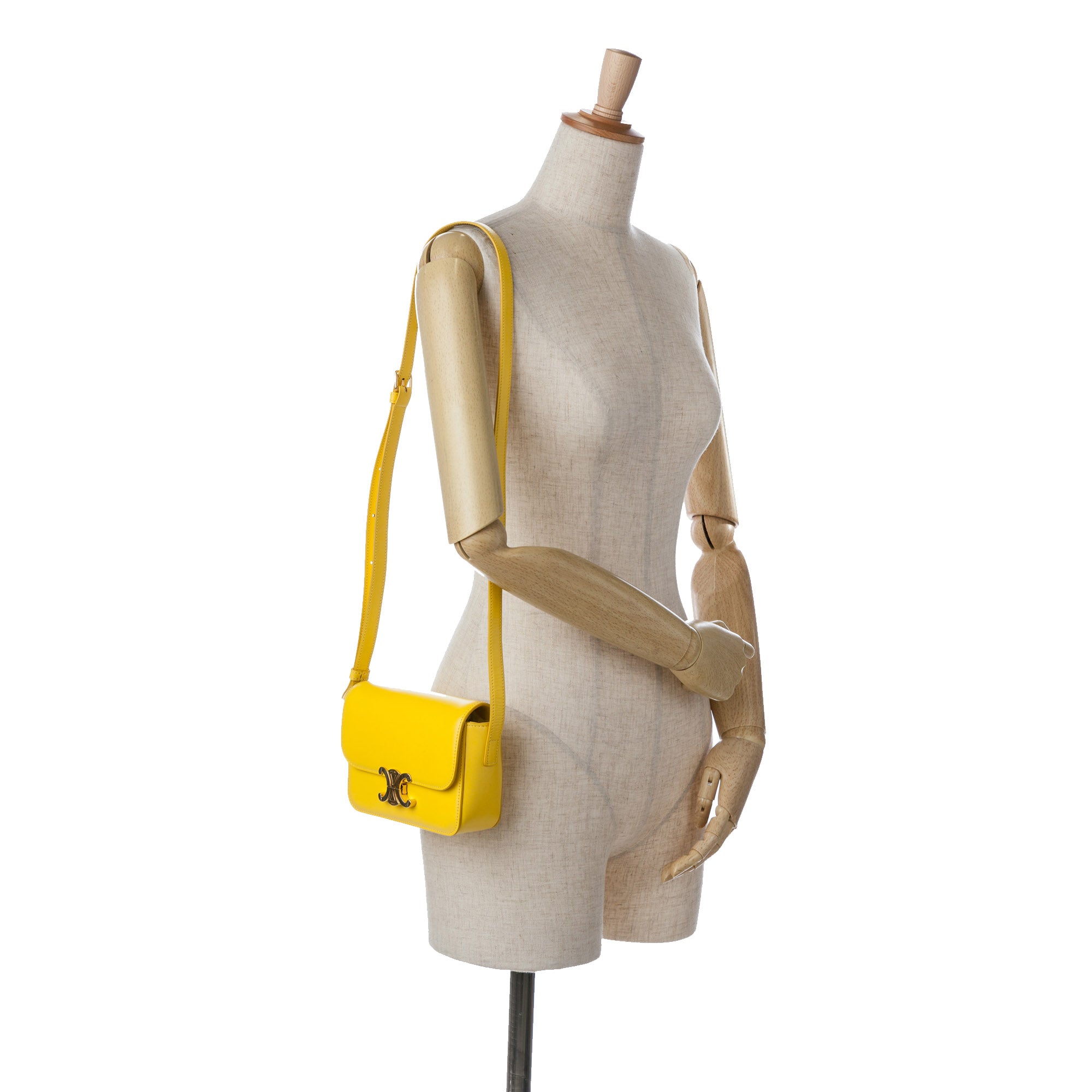 Celine Teen Shiny Calfskin Triomphe Crossbody - image 14