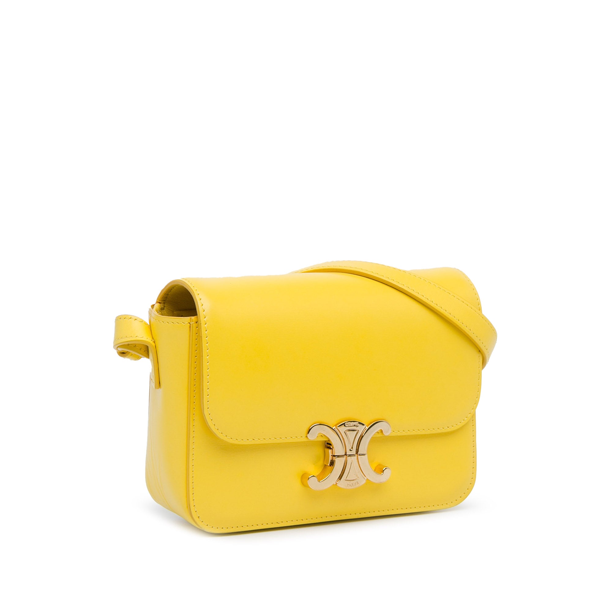 Celine Teen Shiny Calfskin Triomphe Crossbody - image 2
