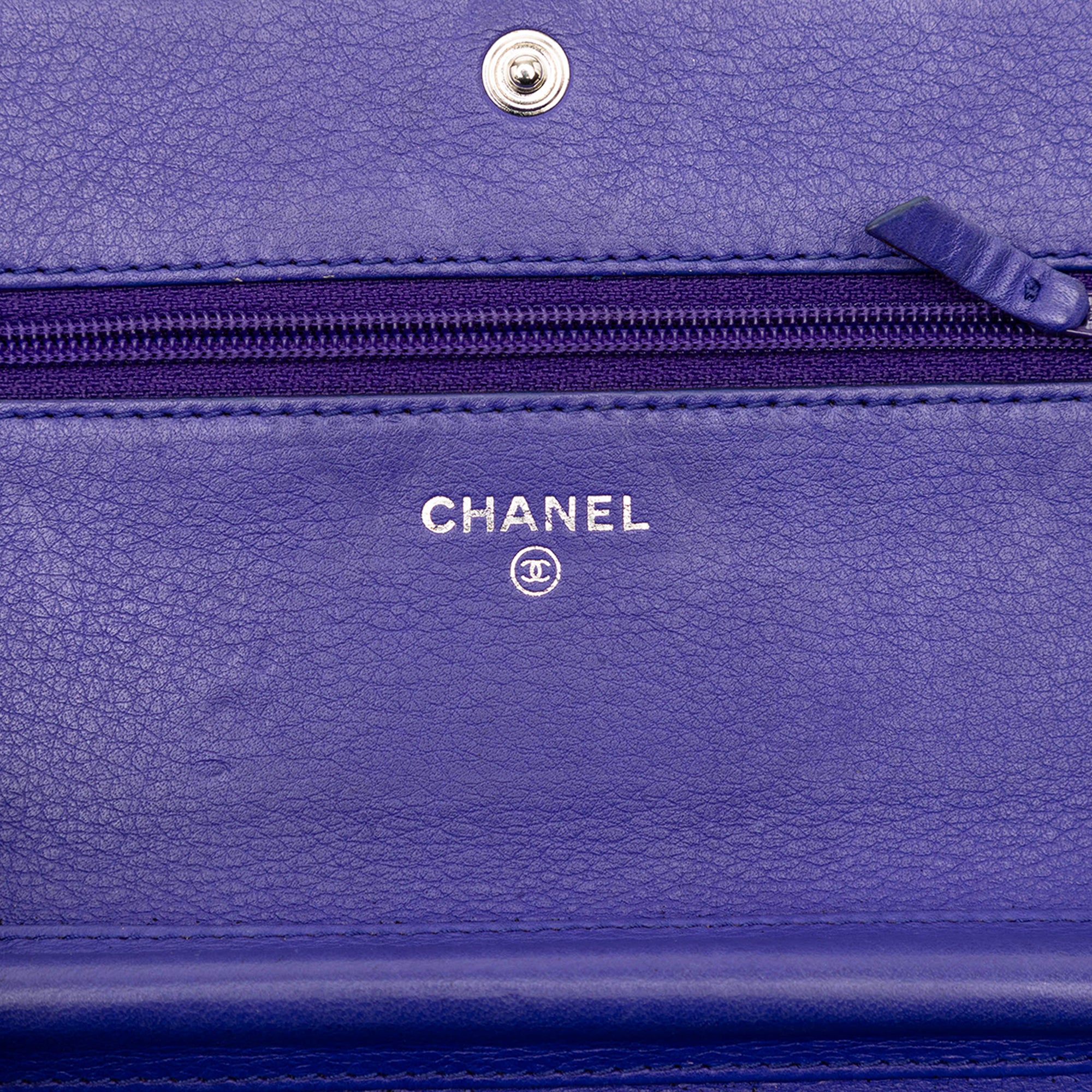 Chanel CC Quilted Calfskin Fancy Wallet On Chain - image 5