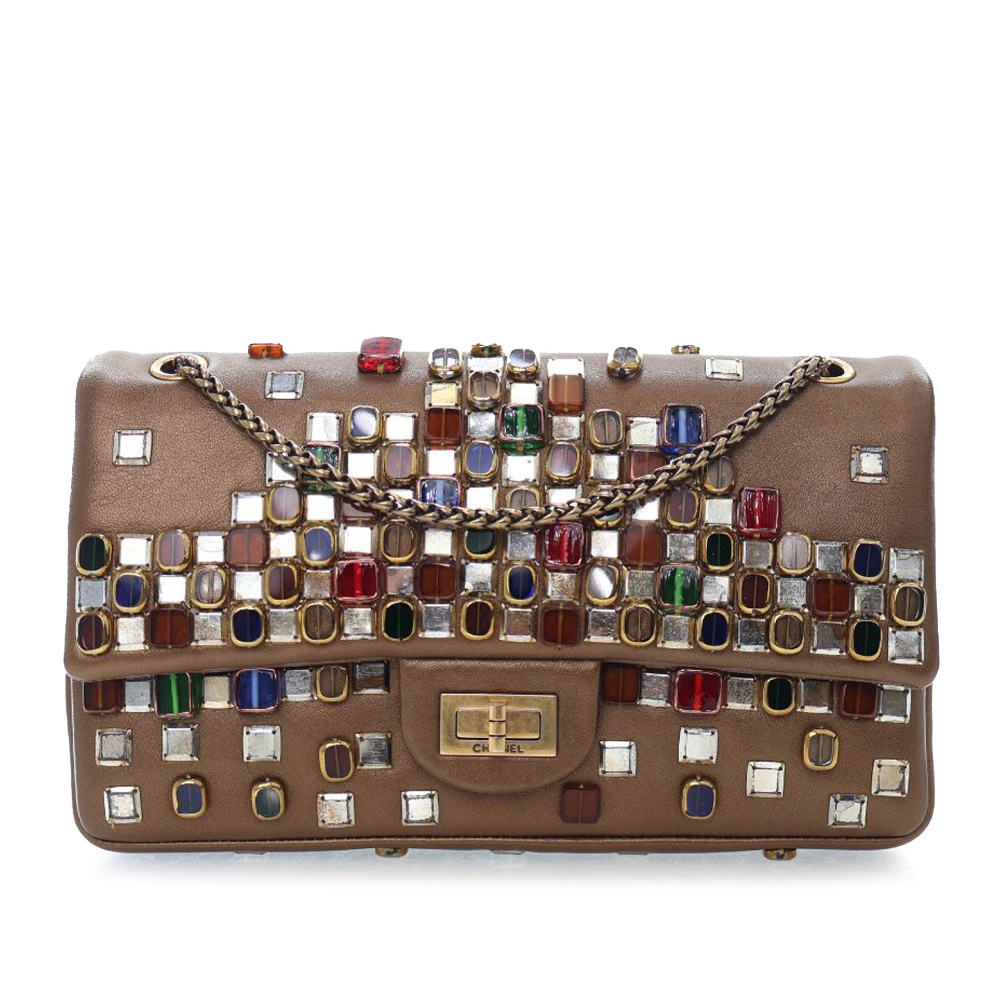 Chanel Paris Byzance Gripoix Bijoux Reissue 2.55 Calfskin Single Flap 225 - image 1