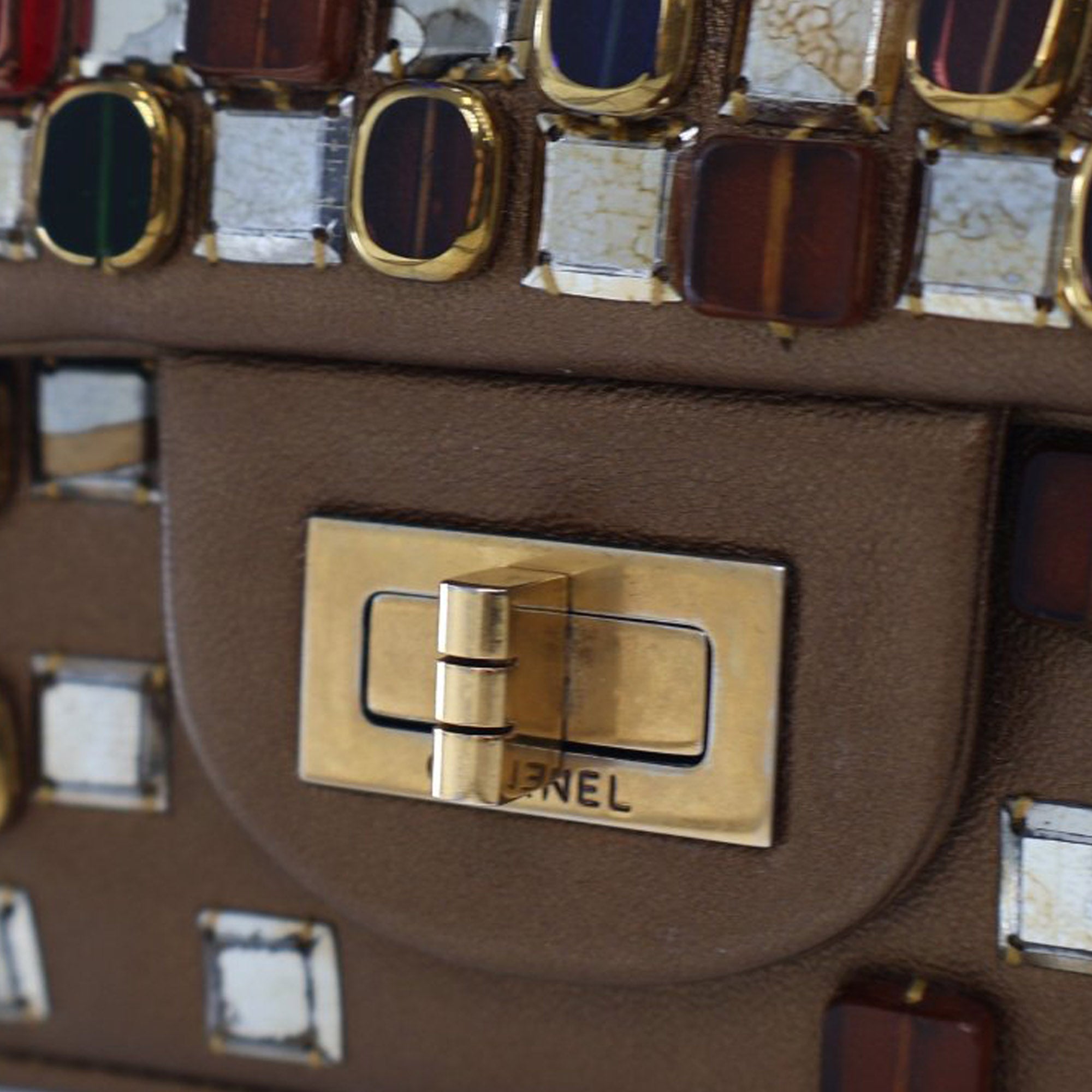 Chanel Paris Byzance Gripoix Bijoux Reissue 2.55 Calfskin Single Flap 225 - image 5
