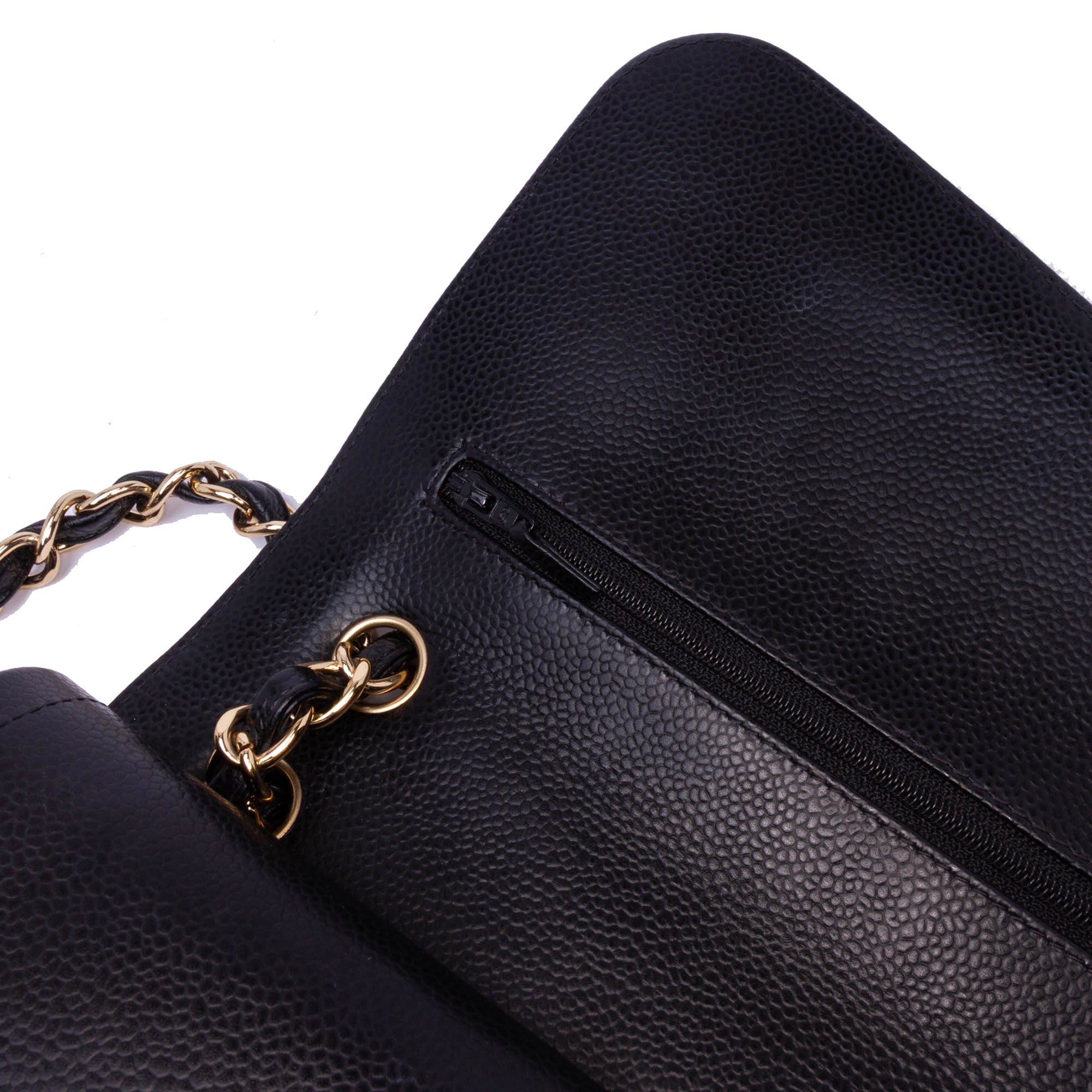Chanel Jumbo Classic Caviar Double Flap - image 10