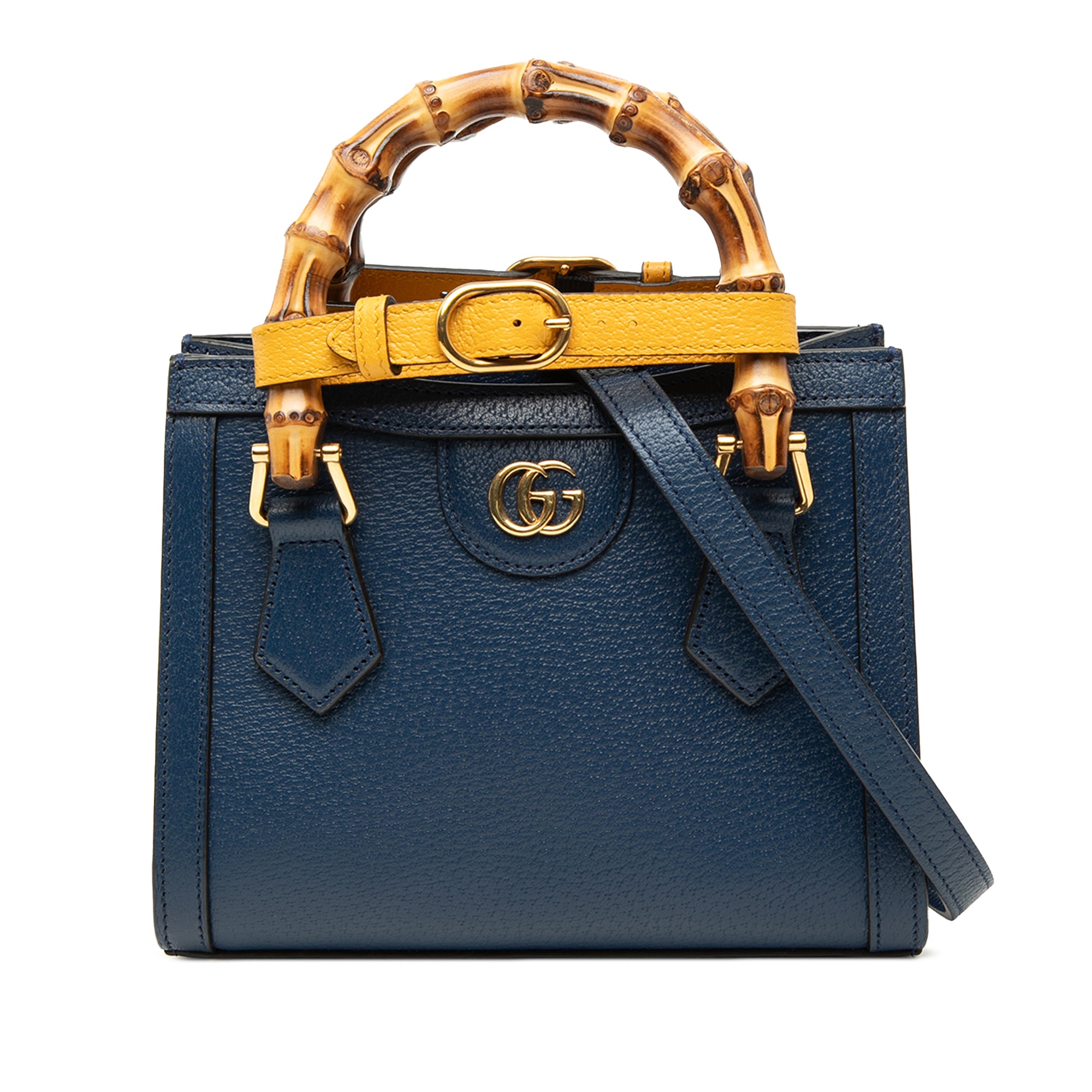 Gucci Small Calfskin Bamboo Diana Satchel - image 1
